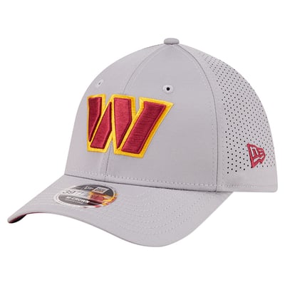 Washington Commanders New Era 39THIRTY M-Crown Stretch Hat - Gray