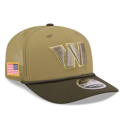  Washington Commanders New Era 2025 Salute to Service 9SEVENTY Adjustable Hat - Green