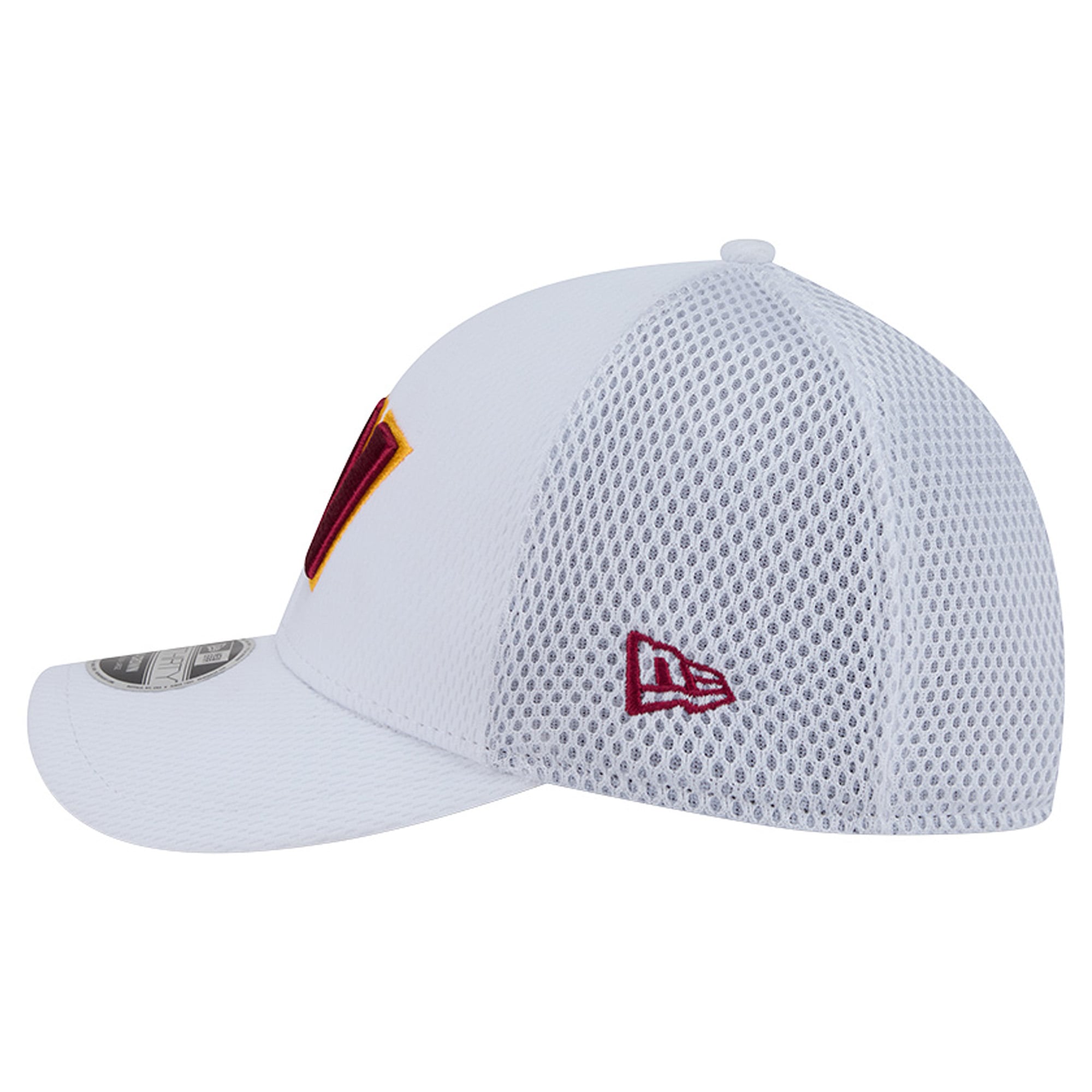 Casquette New Era blanche/bordeaux Washington Commanders Dash 39THIRTY M-Crown Flex pour homme