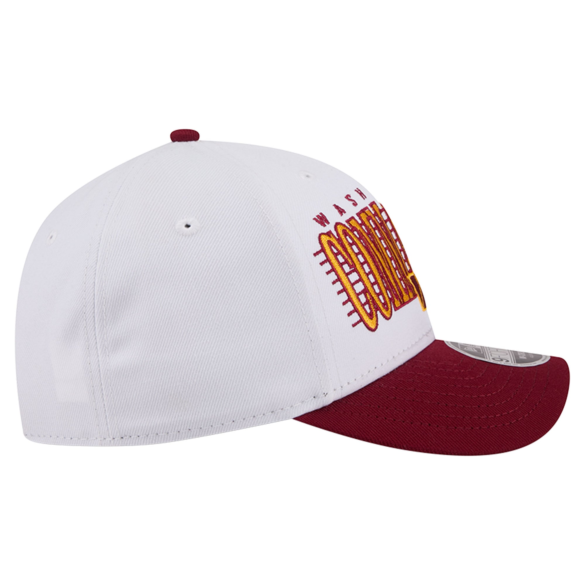 Casquette ajustable New Era blanche/bordeaux Washington Commanders Loyal 9FORTY M-Crown pour homme