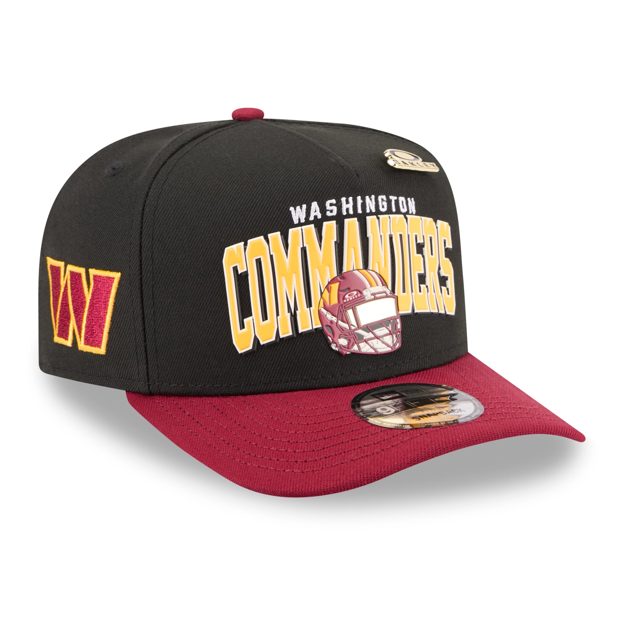 Casquette snapback New Era x Oakley Black Washington Commanders 9FIFTY pour homme