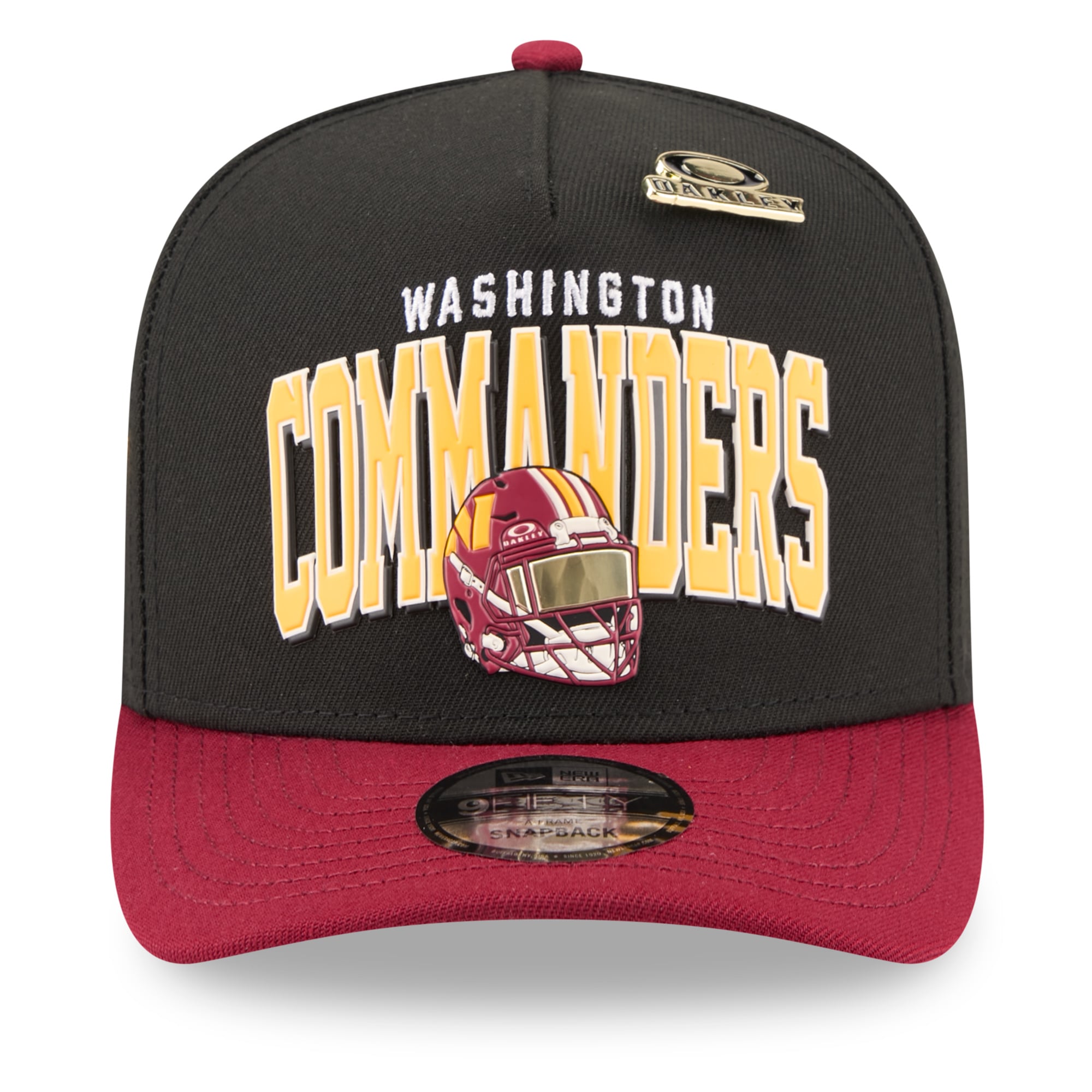 Casquette snapback New Era x Oakley Black Washington Commanders 9FIFTY pour homme