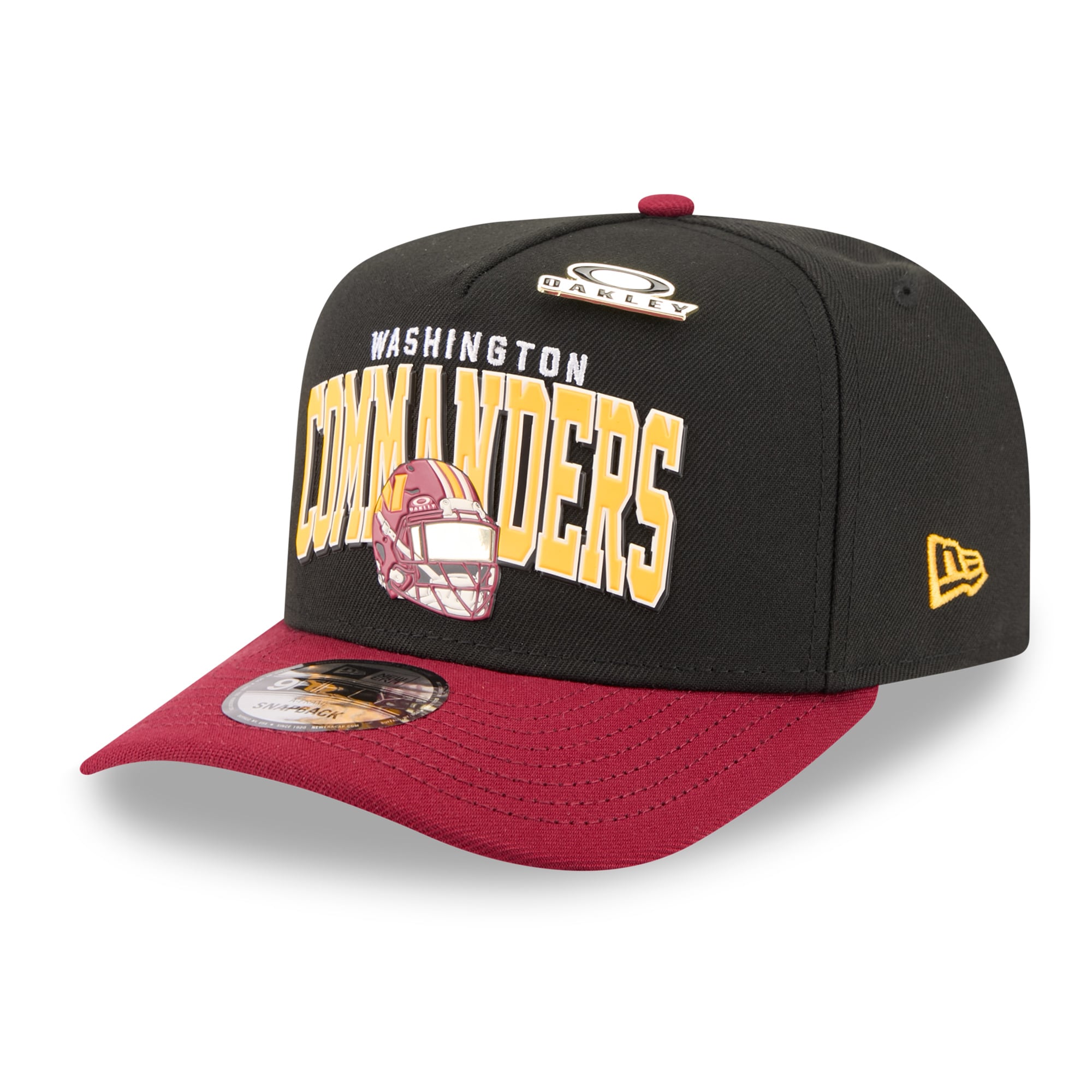 Casquette snapback New Era x Oakley Black Washington Commanders 9FIFTY pour homme