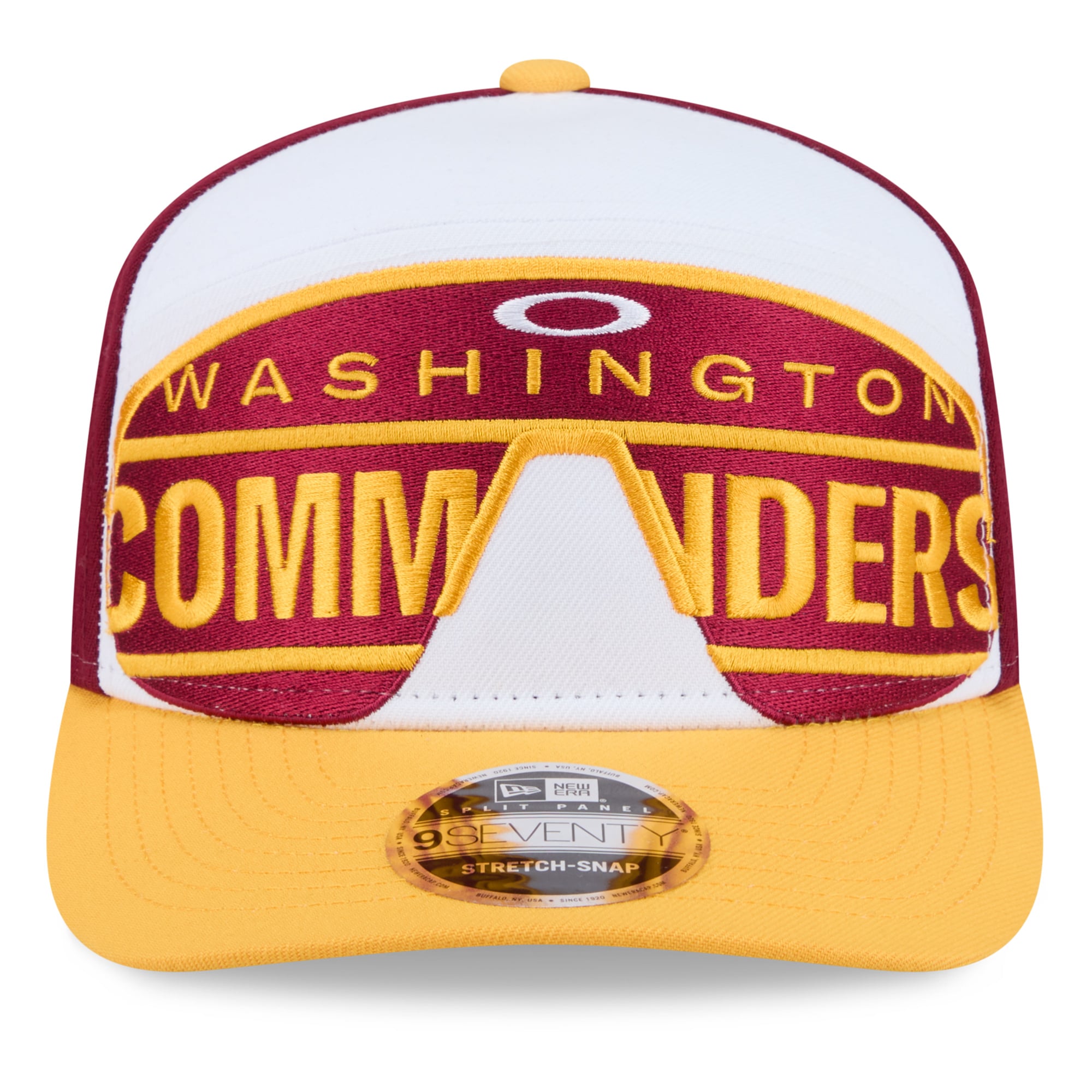 Casquette ajustable New Era x Oakley Washington Commanders 9SEVENTY bordeaux pour homme
