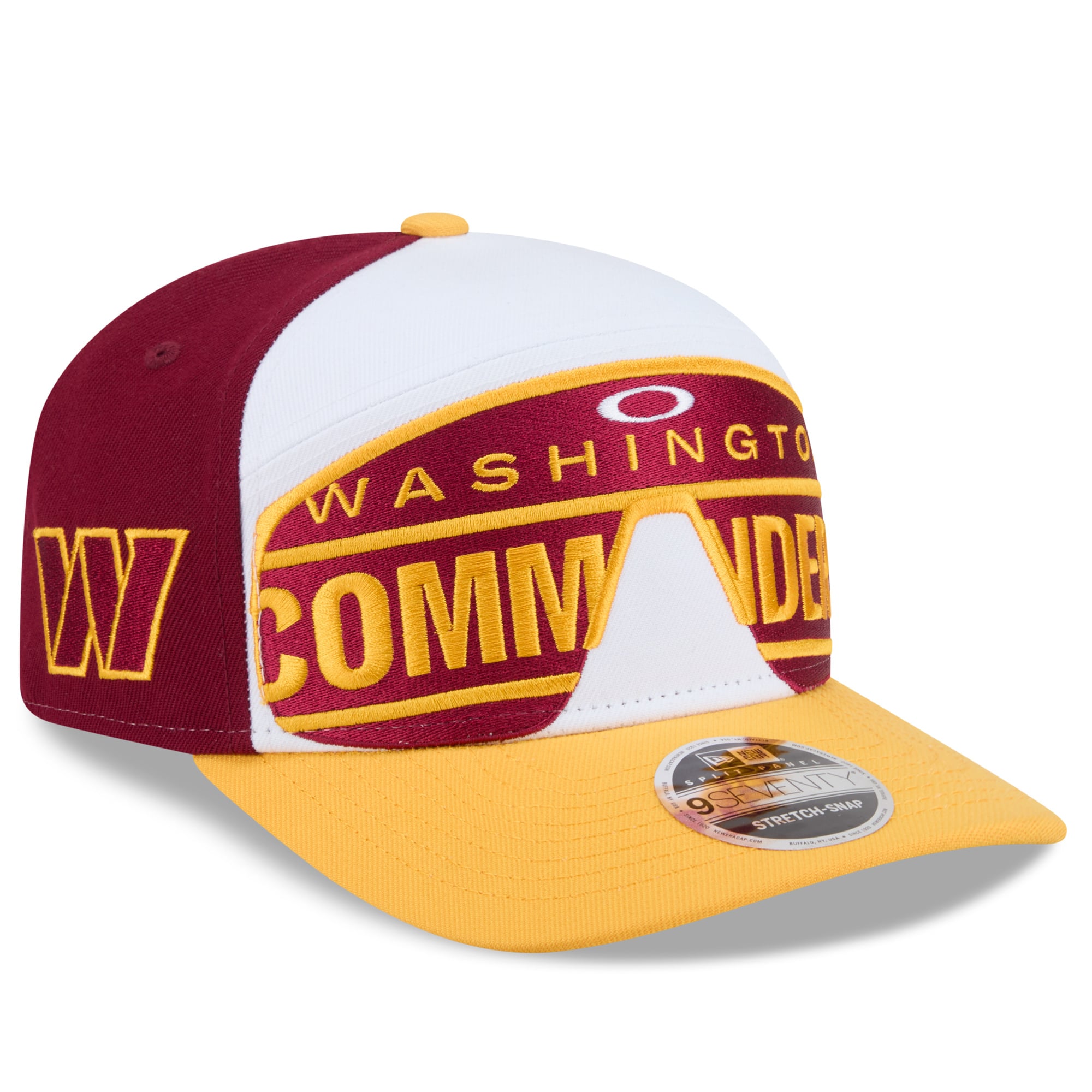 Casquette ajustable New Era x Oakley Washington Commanders 9SEVENTY bordeaux pour homme