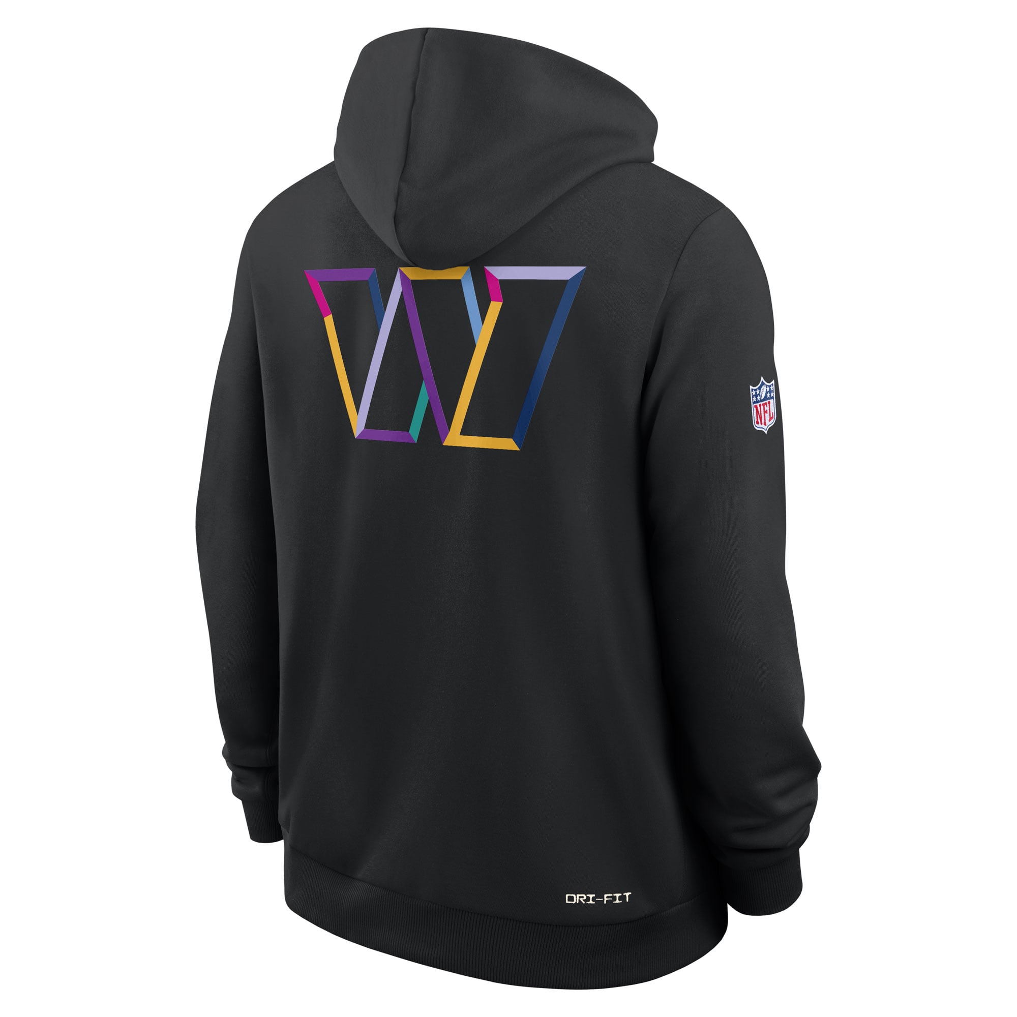 Men's Nike Black Washington Commanders 2025 NFL Crucial Catch Sideline Standard Issue Dri-FIT Hoodie