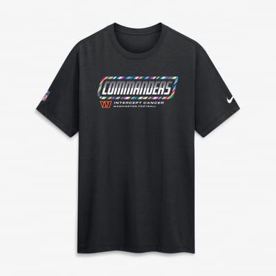 Washington Commanders Nike 2026 NFL Crucial Catch Tri-Blend Dri-FIT T-Shirt - Black