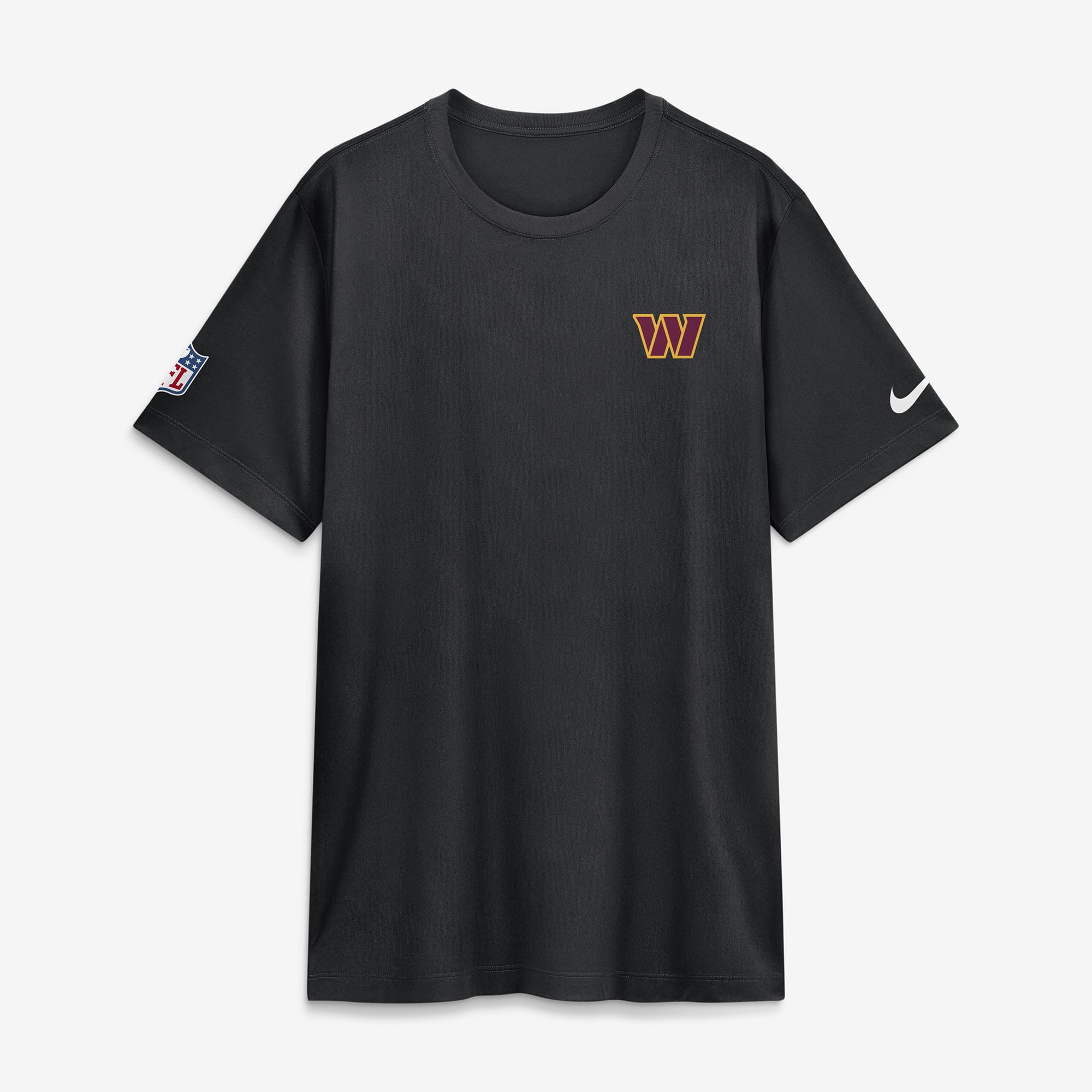 T-shirt Nike Dri-FIT noir pour homme Washington Commanders Alt Legend avec petit logo