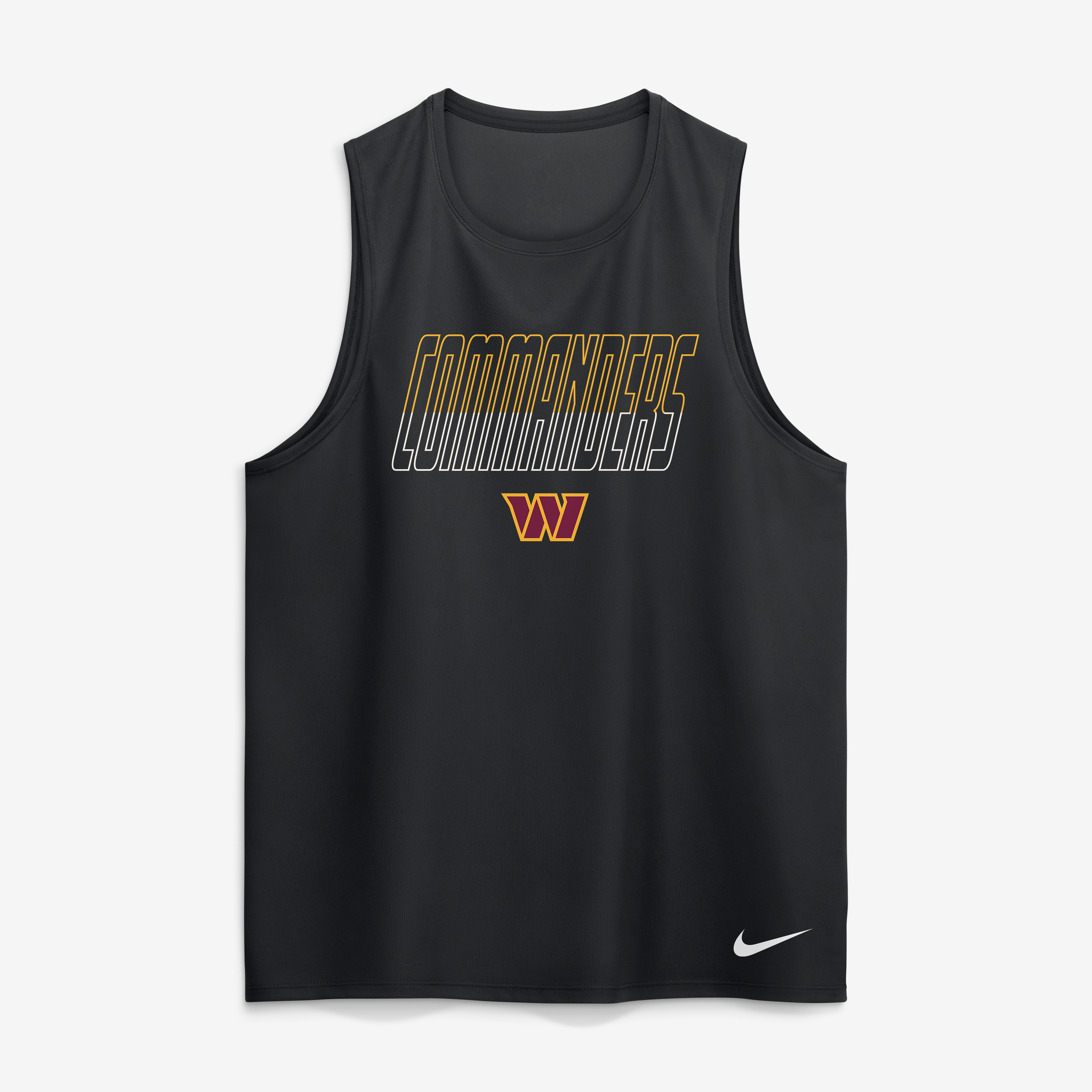 Men's Nike Black Washington Commanders Kickoff Miler Dri-FIT Tank Top