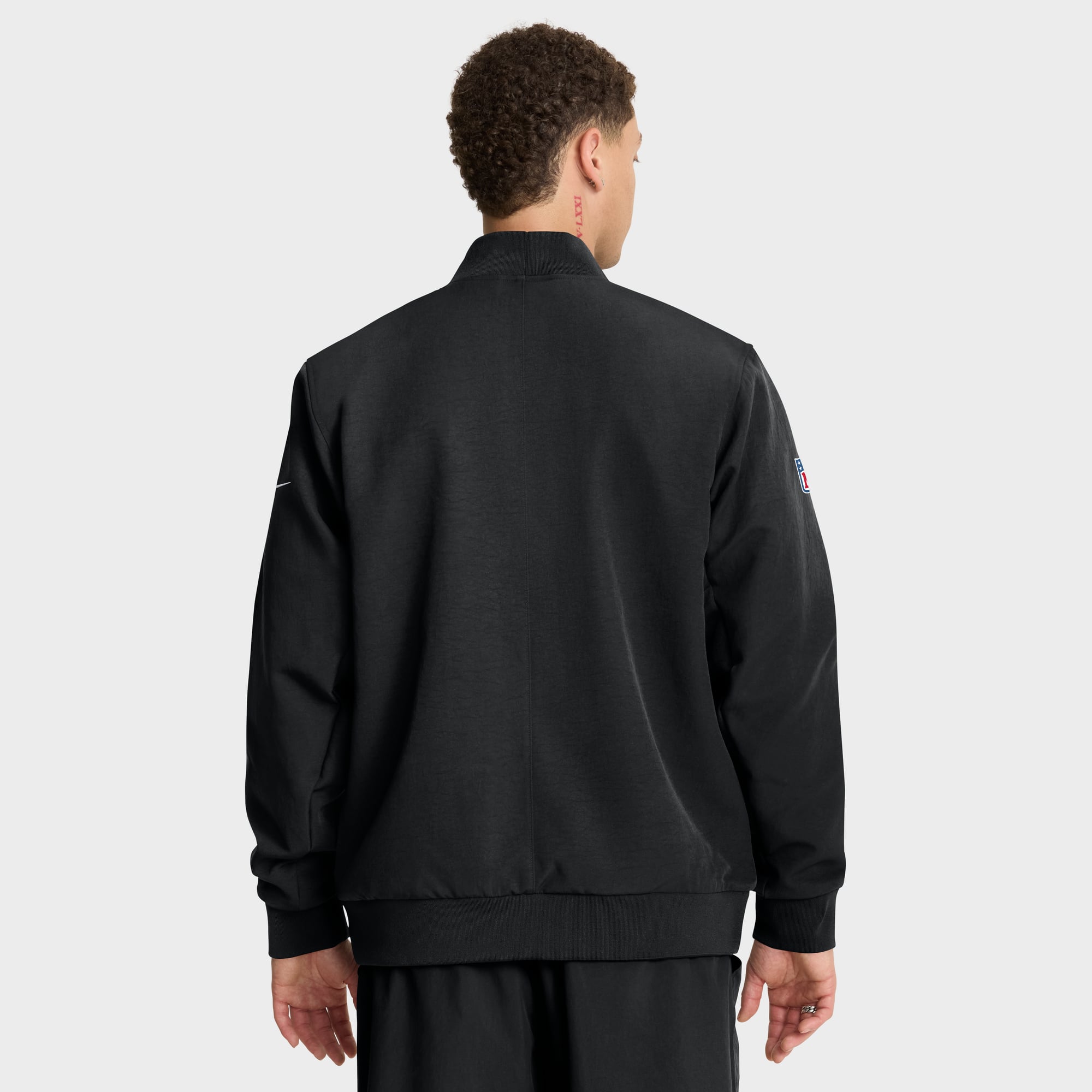 Men's Nike Black Washington Commanders Sideline Powerful Blocking Full-Zip Dri-FIT Bomber Jacket