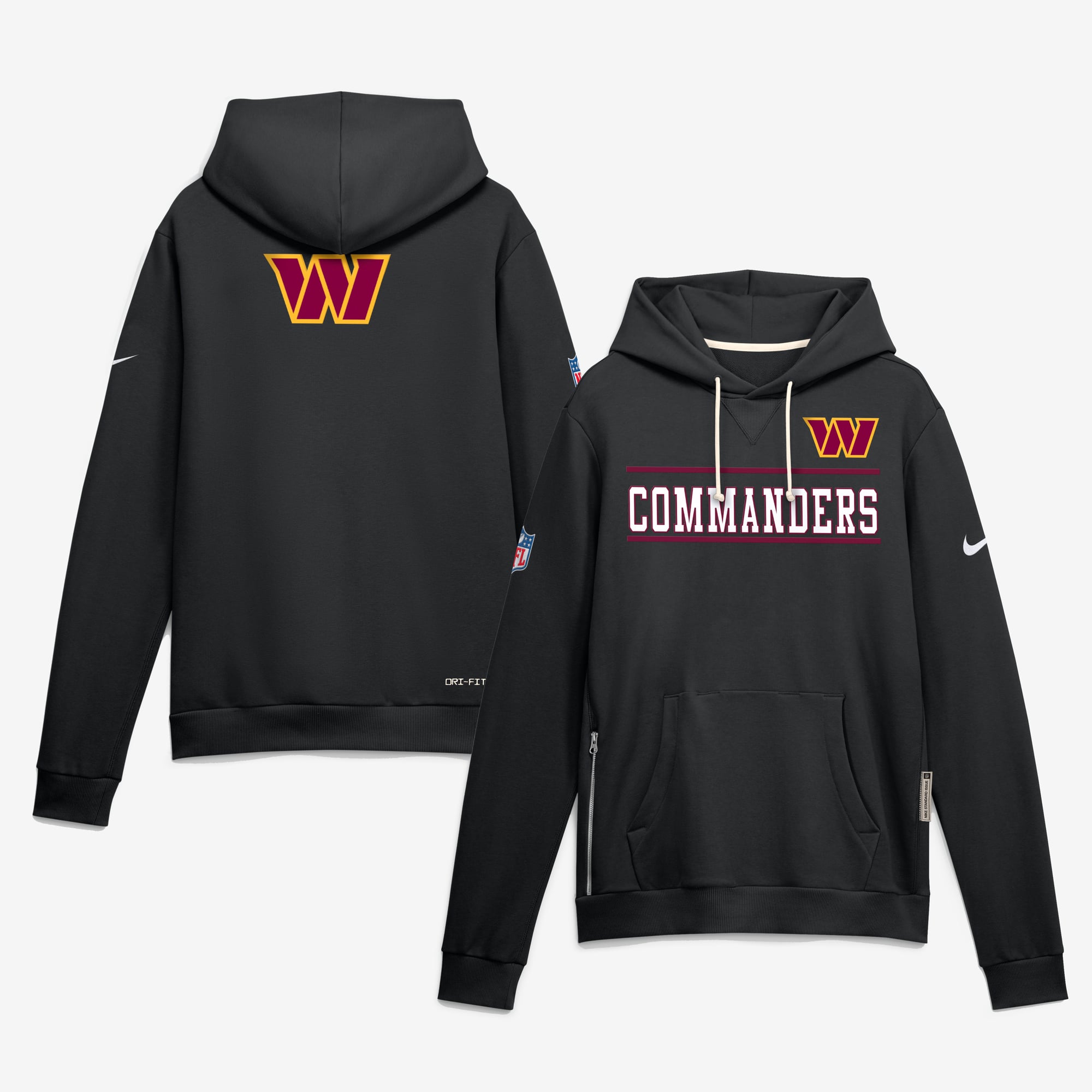 Sweat à capuche Nike Dri-FIT alternatif pour homme, modèle standard des Washington Commanders.