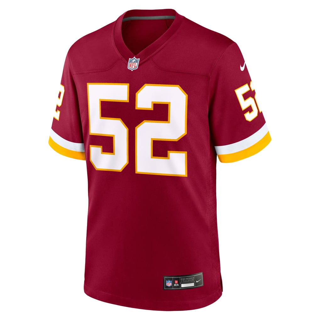 Men's Nike Burgundy Washington Commanders Sonny Styles Team Game Jersey