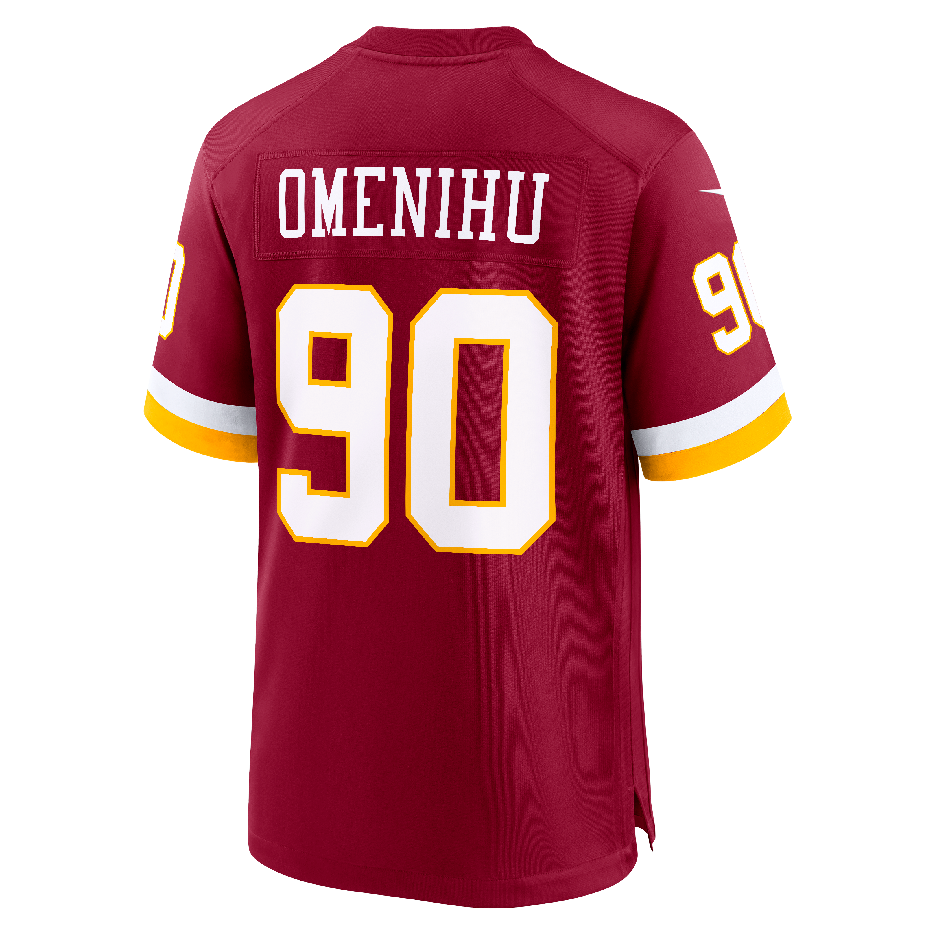 Maillot de match Nike Charles Omenihu bordeaux des Washington Commanders pour homme