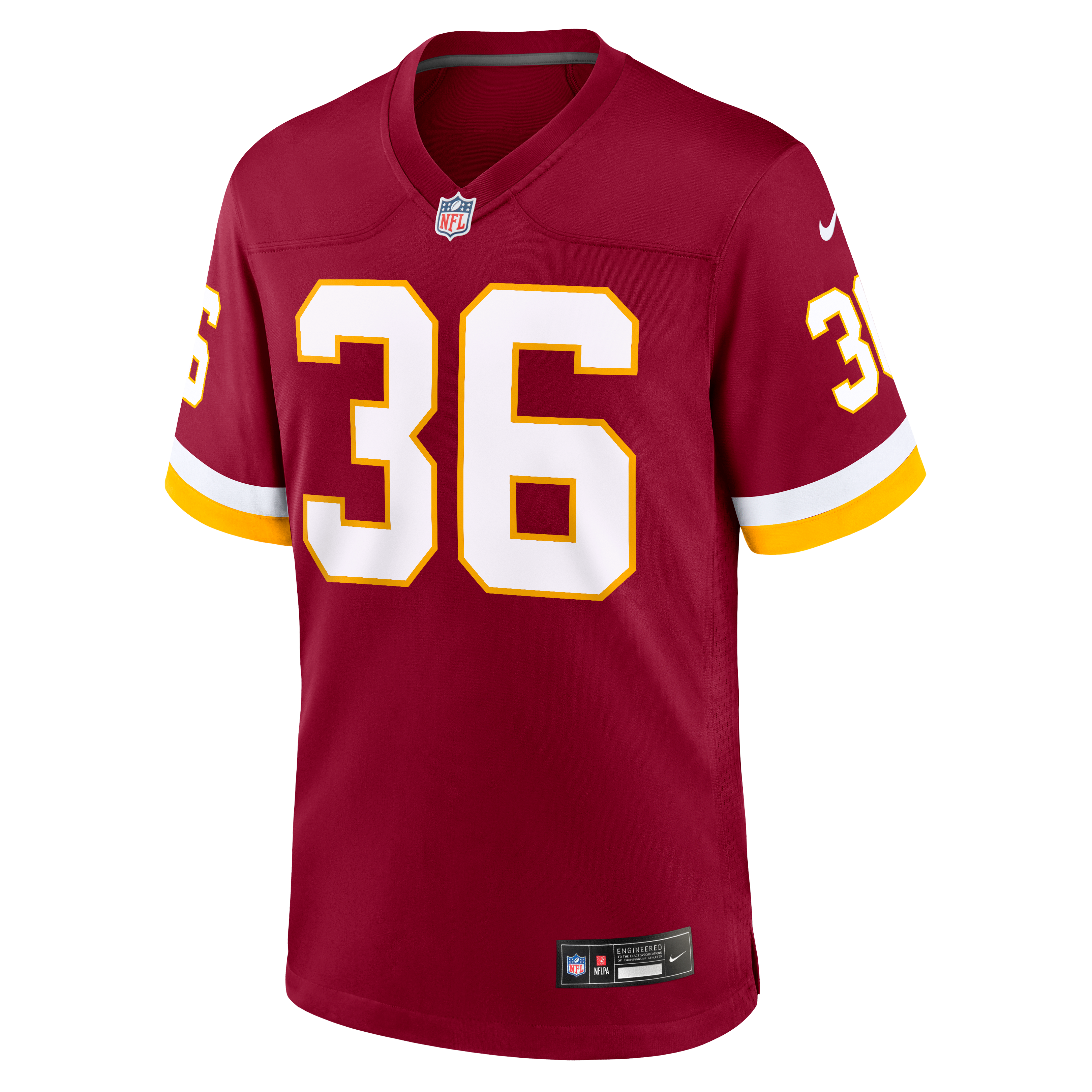 Maillot de match Nike Darius Rush bordeaux Washington Commanders pour homme