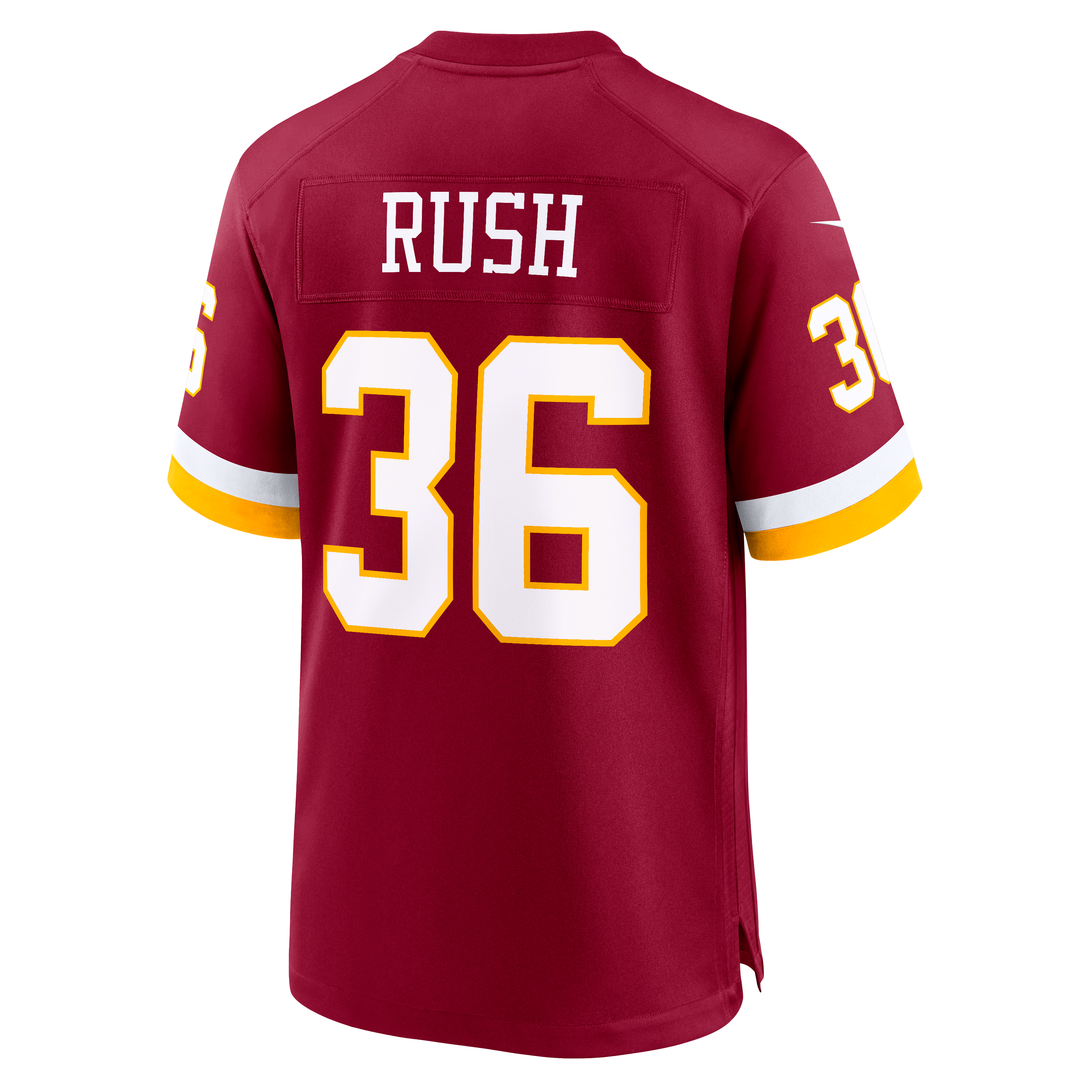 Maillot de match Nike Darius Rush bordeaux Washington Commanders pour homme