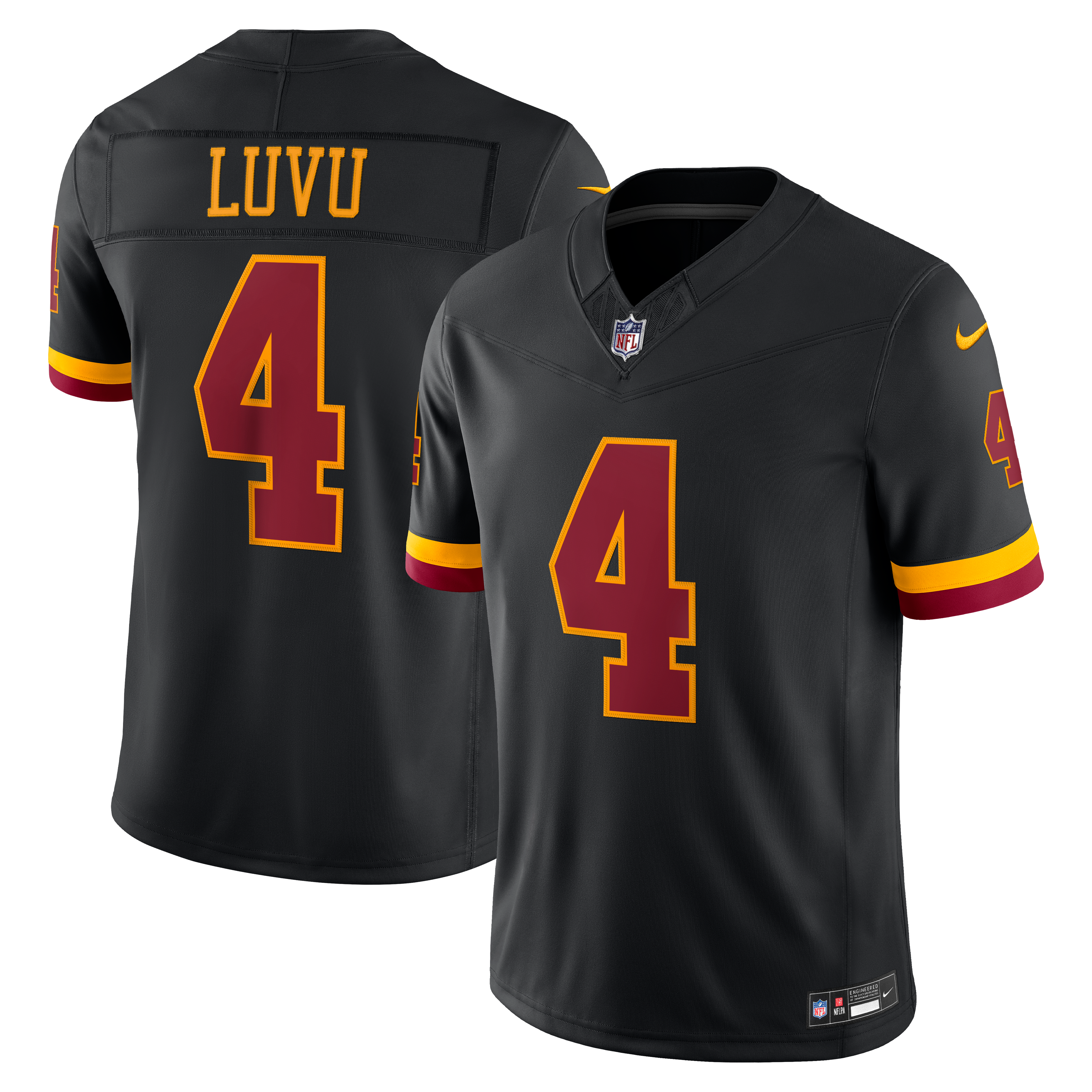 Maillot Nike Frankie Luvu bordeaux Washington Commanders Team Vapor F.U.S.E. Stitched Limited pour homme