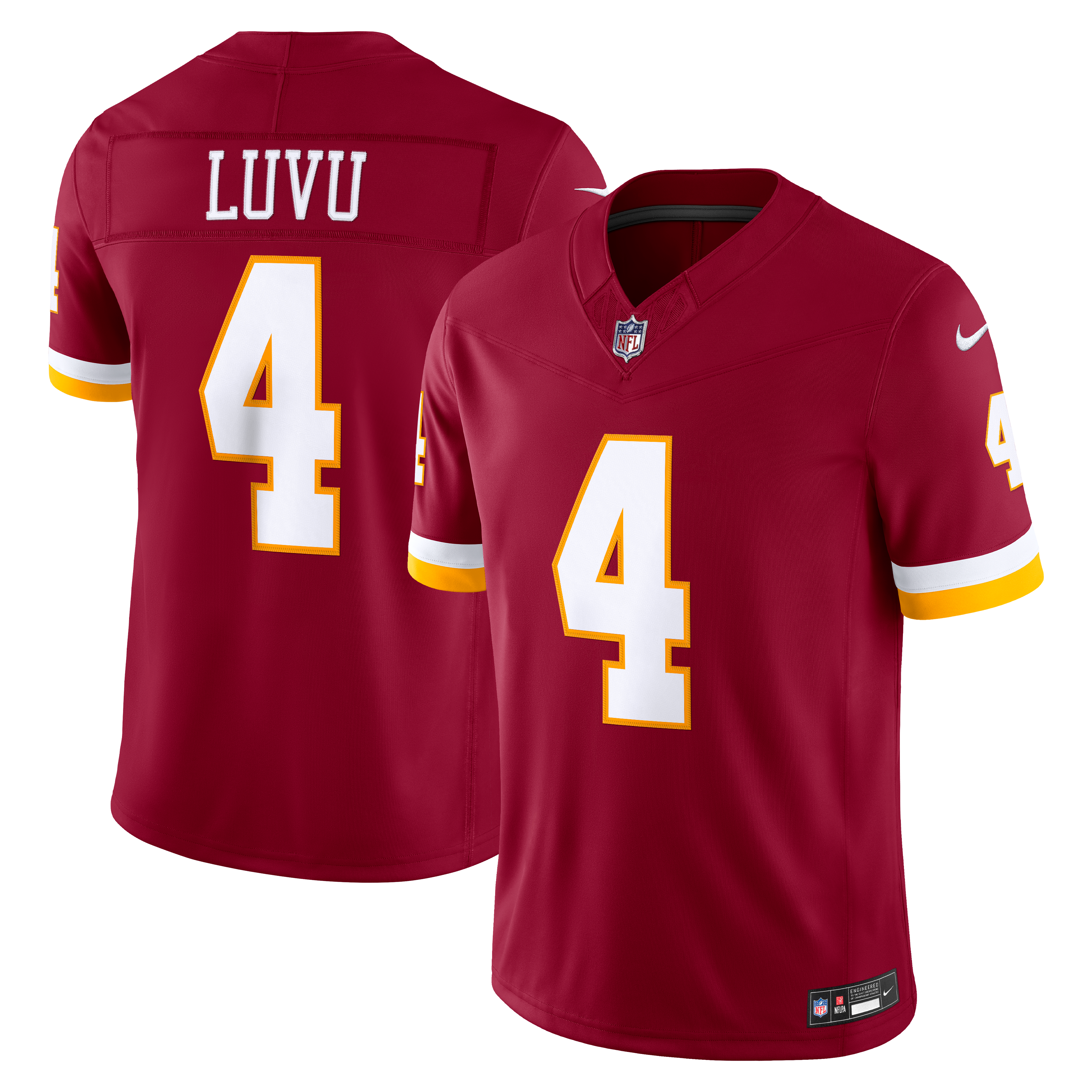 Men's Nike Frankie Luvu Burgundy Washington Commanders Team Vapor F.U.S.E. Stitched Limited Jersey