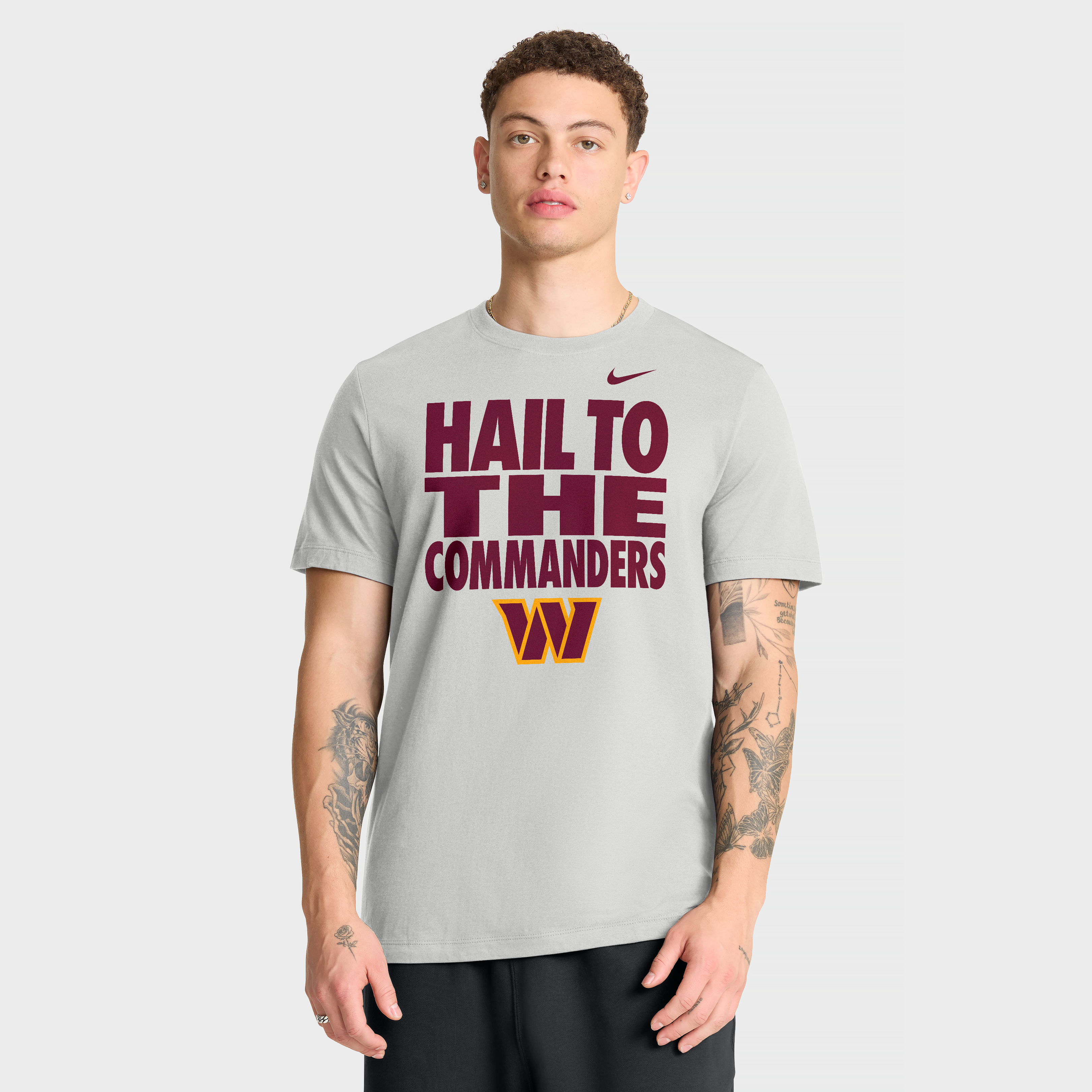 Men's Nike Gray Washington Commanders We Run This T-Shirt