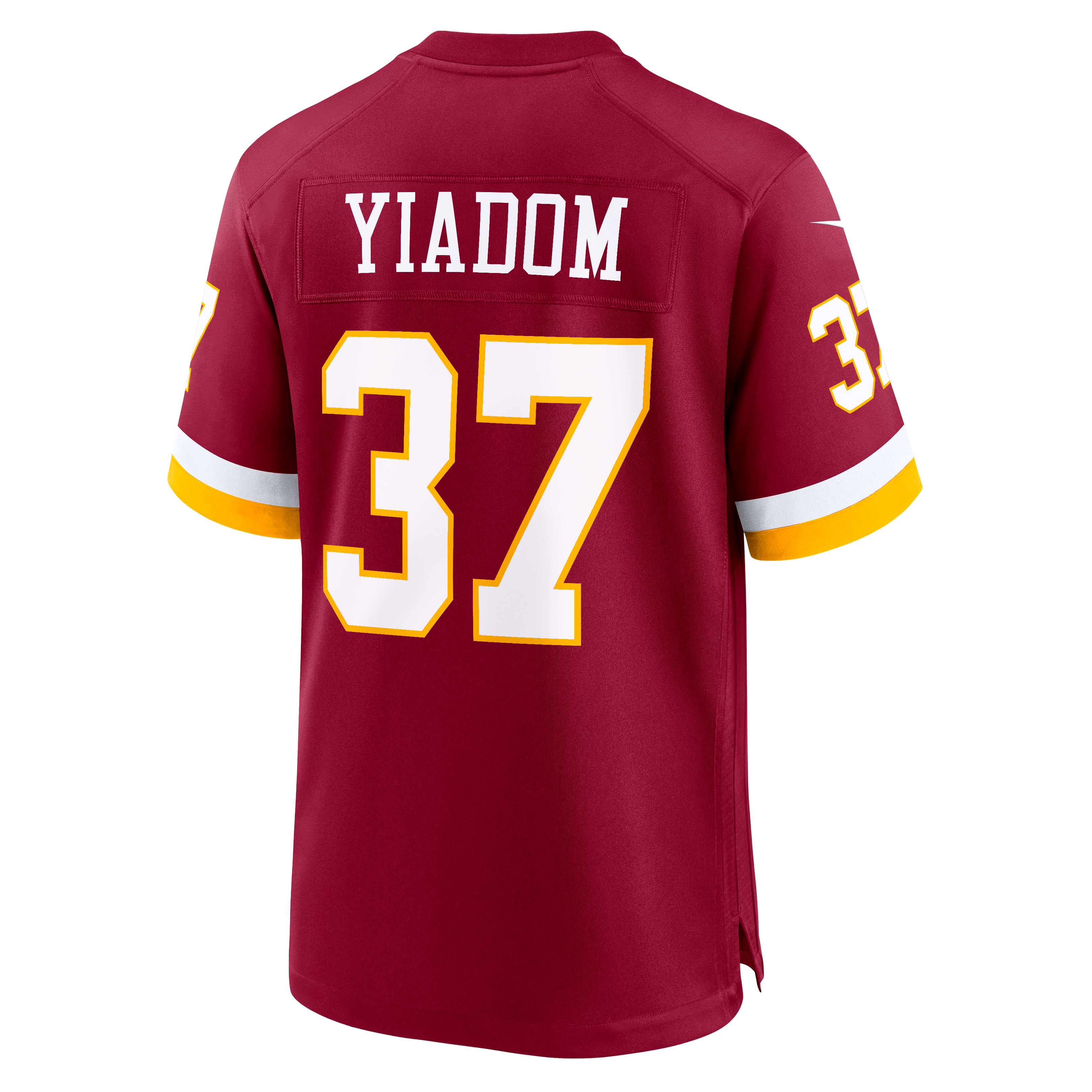 Maillot de match Nike Isaac Yiadom bordeaux Washington Commanders pour homme