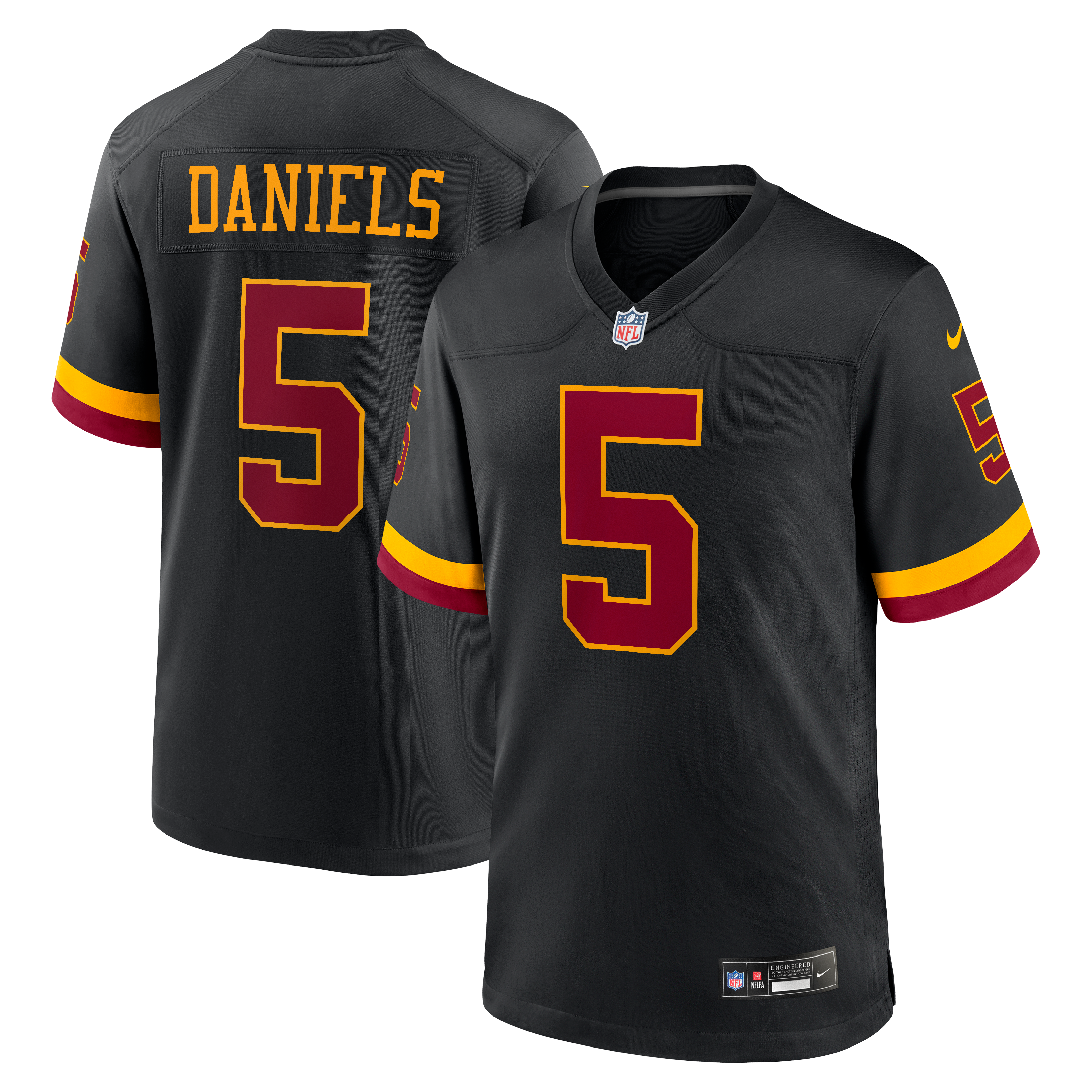 Maillot Nike Jayden Daniels blanc pour homme, édition Super Bowl, Washington Commanders