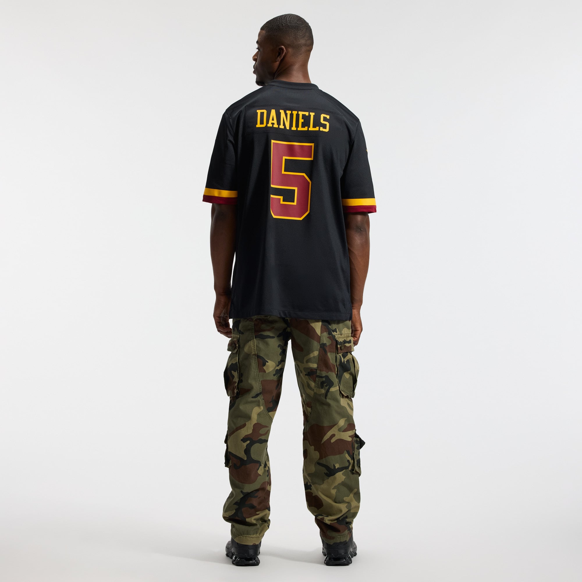 Maillot Nike Jayden Daniels blanc pour homme, édition Super Bowl, Washington Commanders
