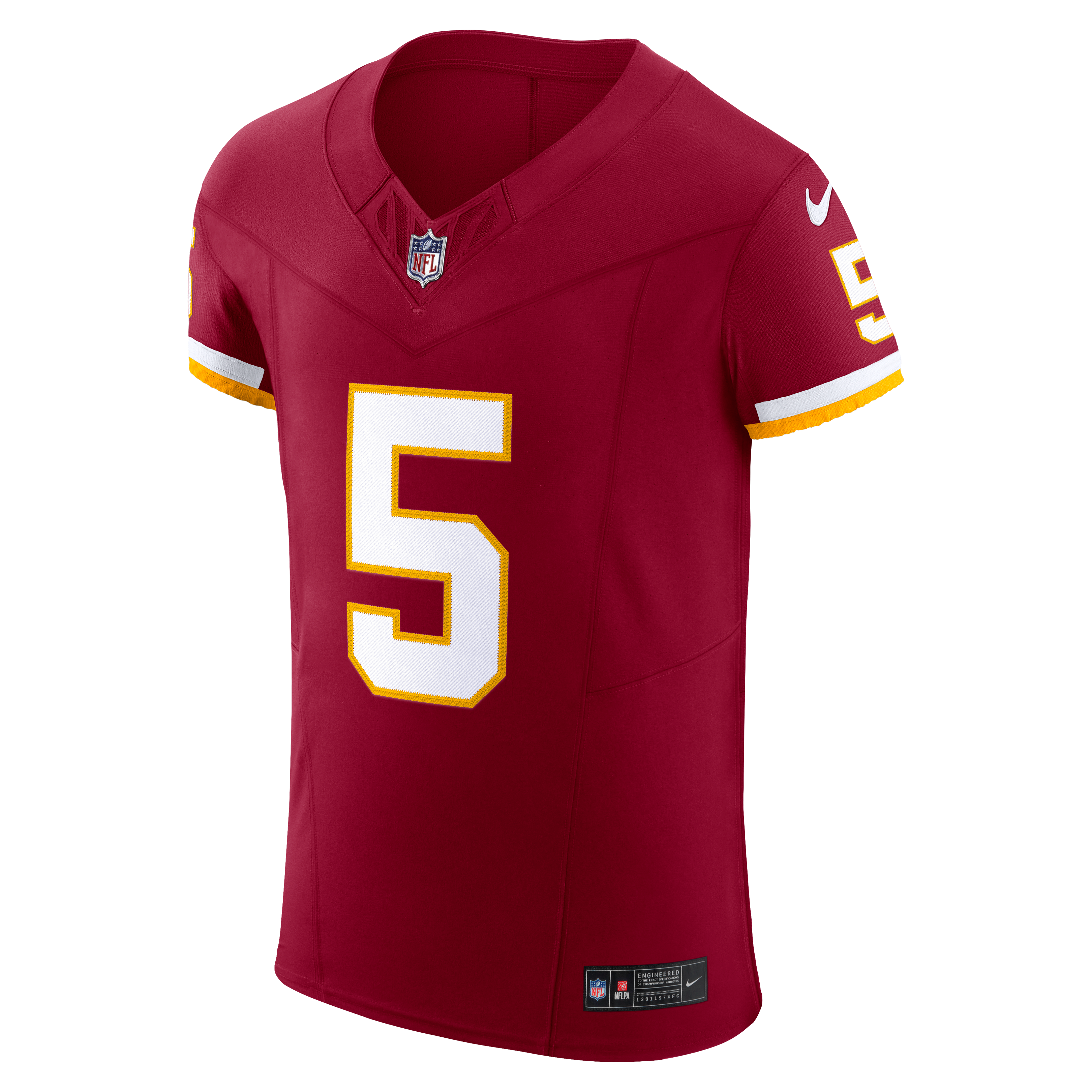 Maillot Nike Jayden Daniels bordeaux Washington Commanders Team Vapor F.U.S.E. Elite pour homme