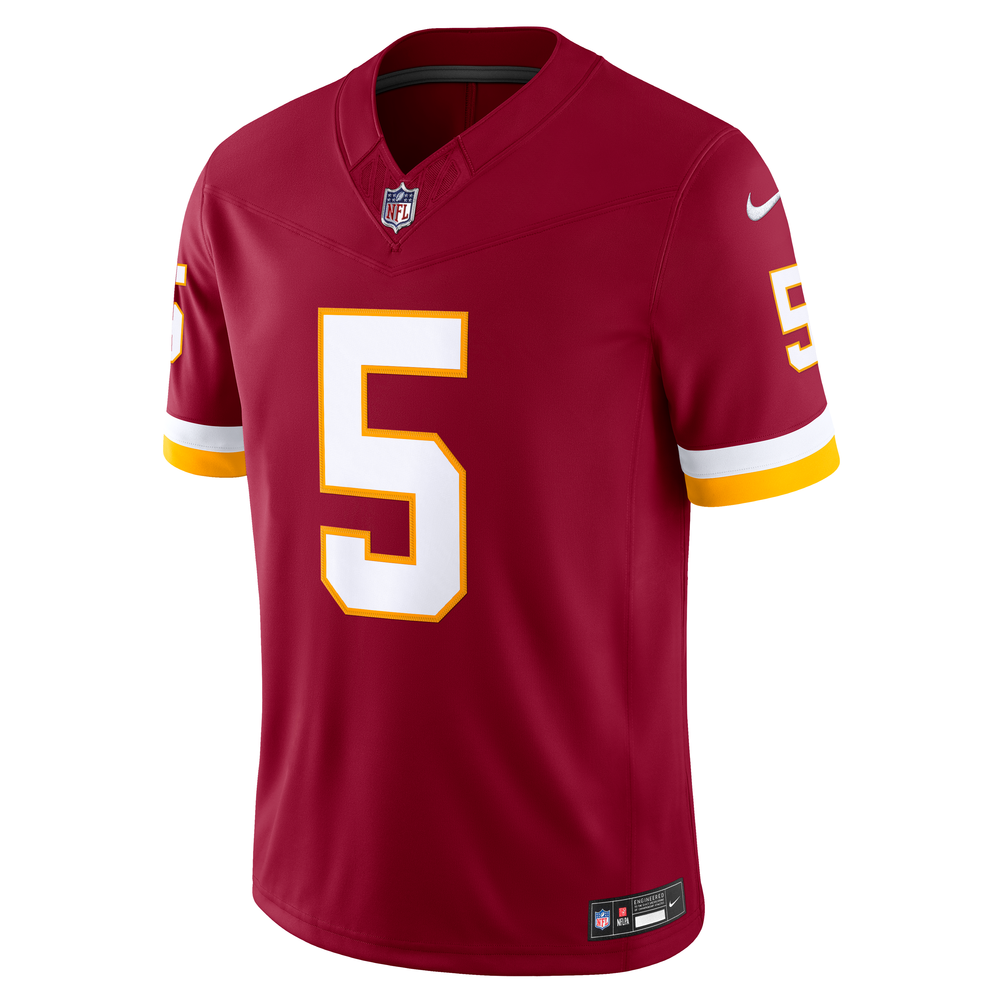 Men's Nike Jayden Daniels Burgundy Washington Commanders Team Vapor F.U.S.E. Stitched Limited Jersey