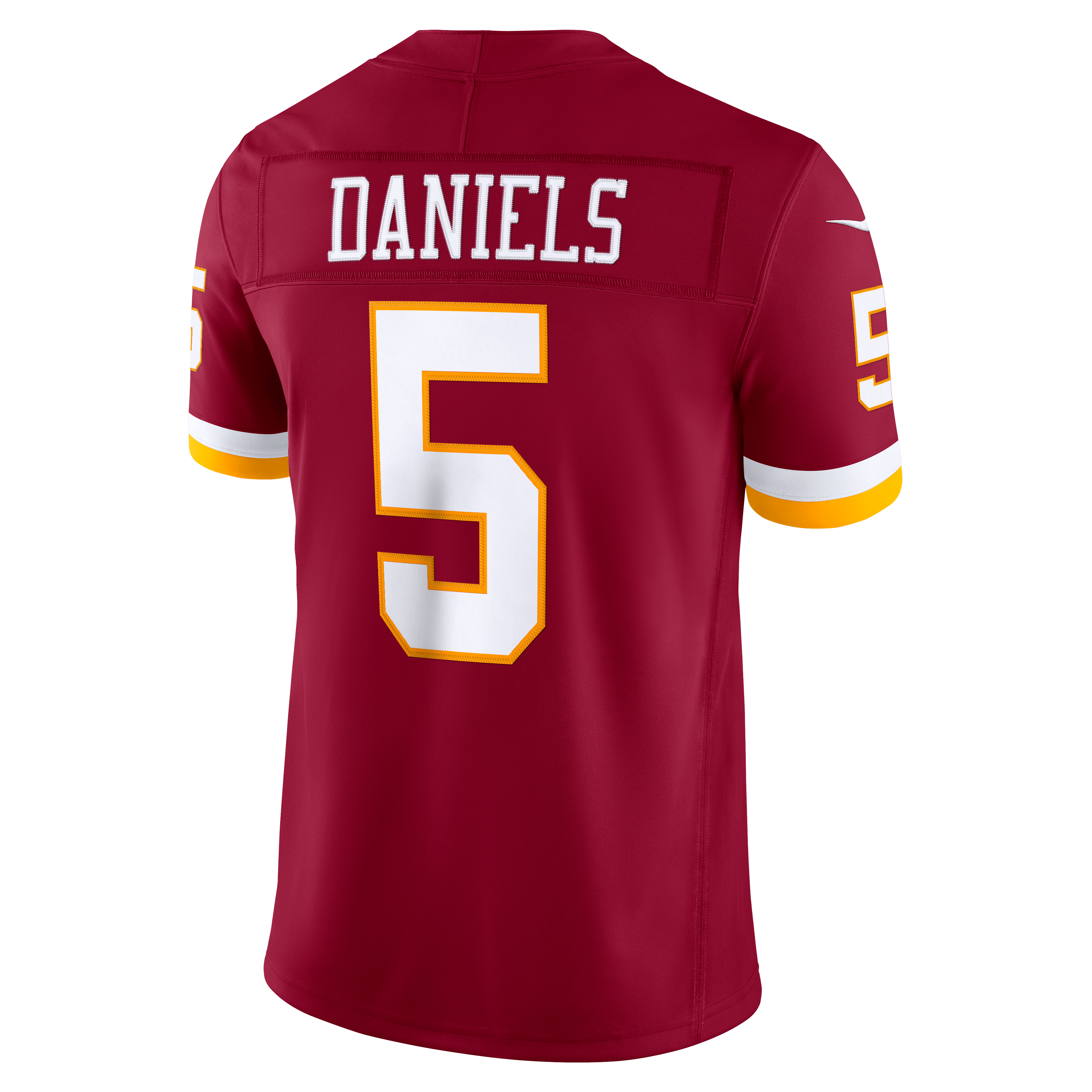 Men's Nike Jayden Daniels Burgundy Washington Commanders Team Vapor F.U.S.E. Stitched Limited Jersey