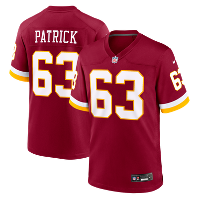 Lucas Patrick Washington Commanders Nike Team Game Jersey - Burgundy