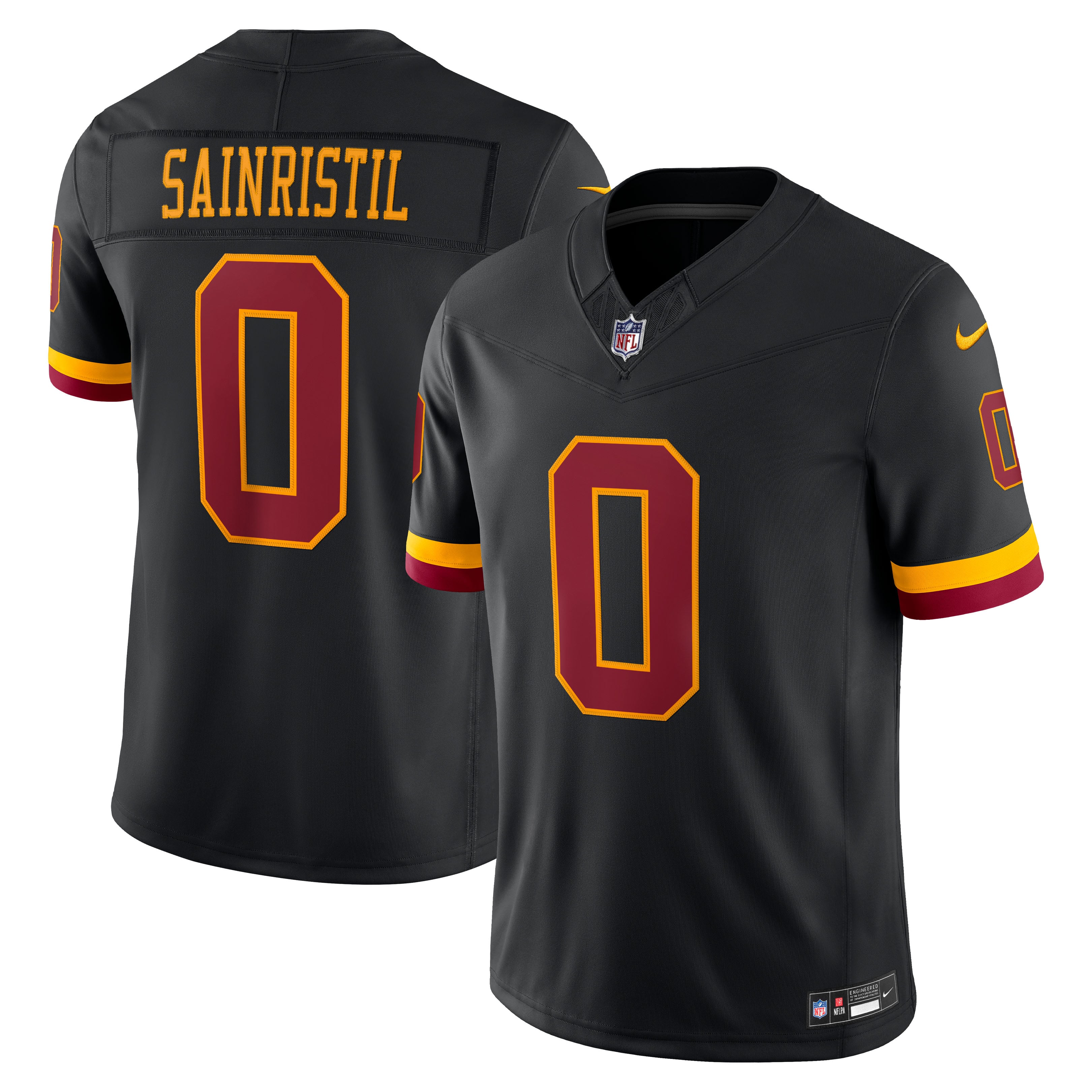 Men's Nike Mike Sainristil Burgundy Washington Commanders Team Vapor F.U.S.E. Stitched Limited Jersey