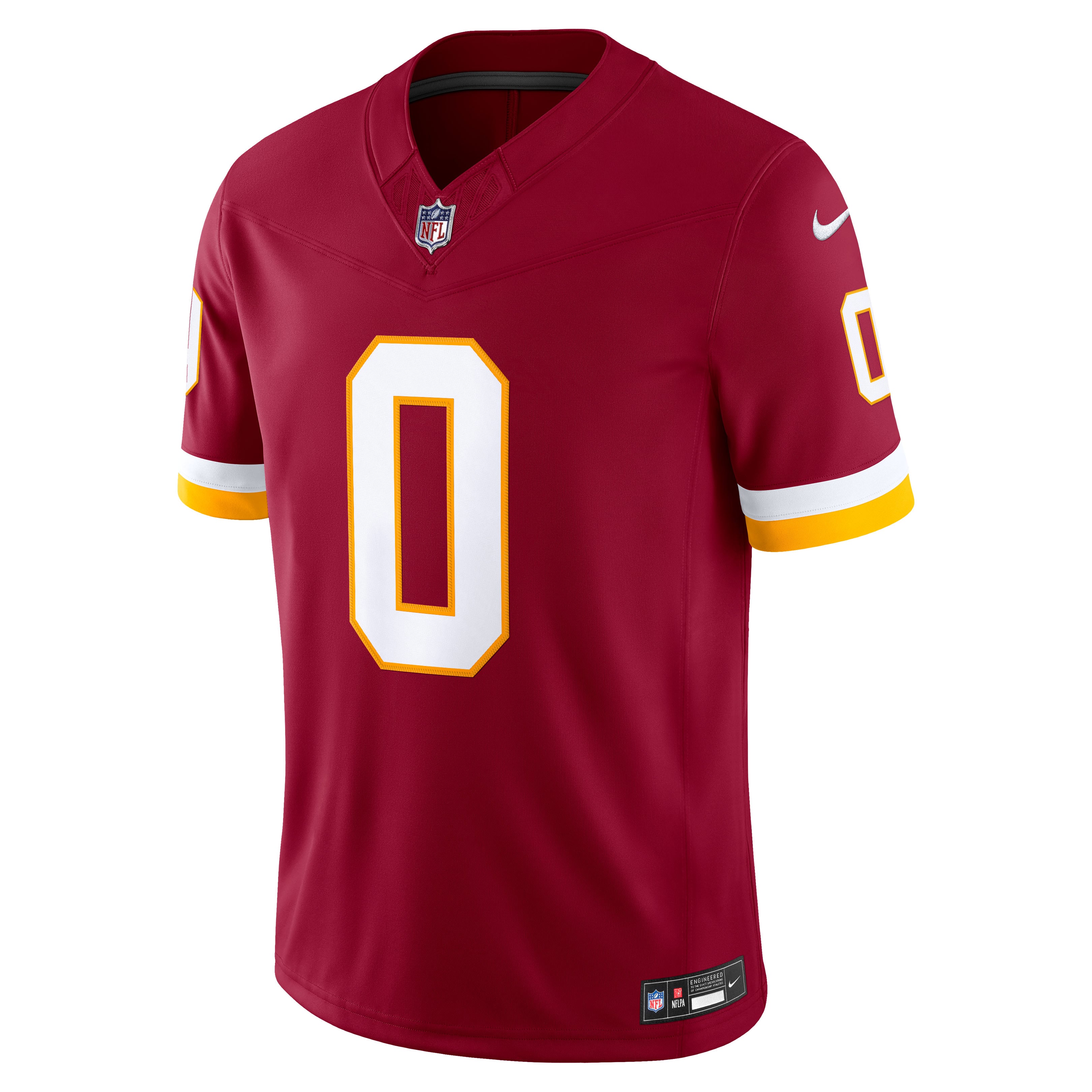 Maillot Nike Mike Sainristil bordeaux Washington Commanders Team Vapor F.U.S.E. édition limitée cousue pour homme