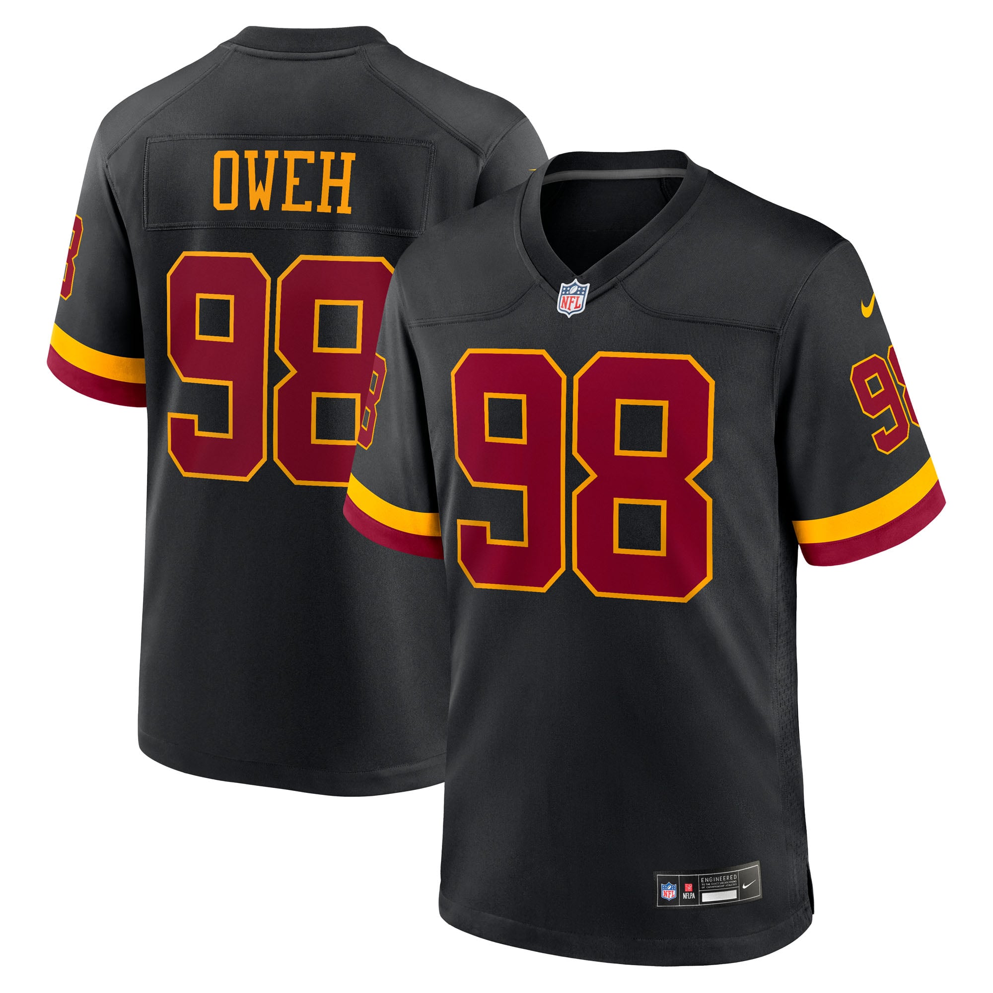 Men's Nike Odafe Oweh Burgundy Washington Commanders Game Jersey