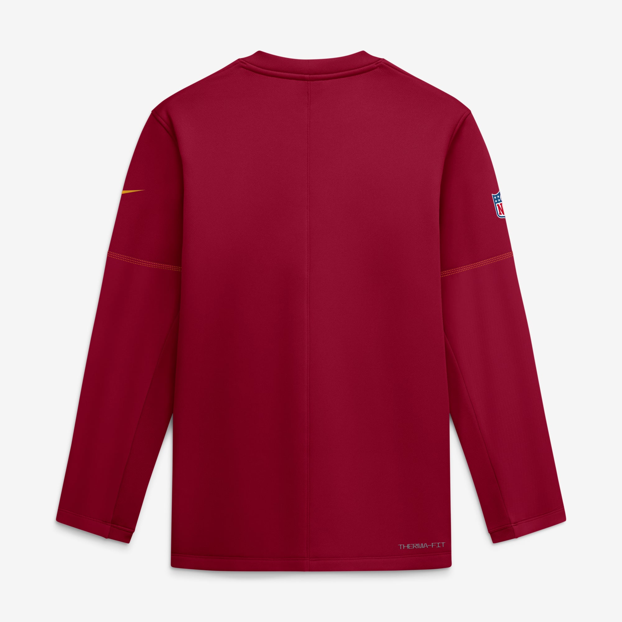Men's Nike Red Washington Commanders Sideline Coaches Team Present Midweight Therma-FIT Sweatshirt