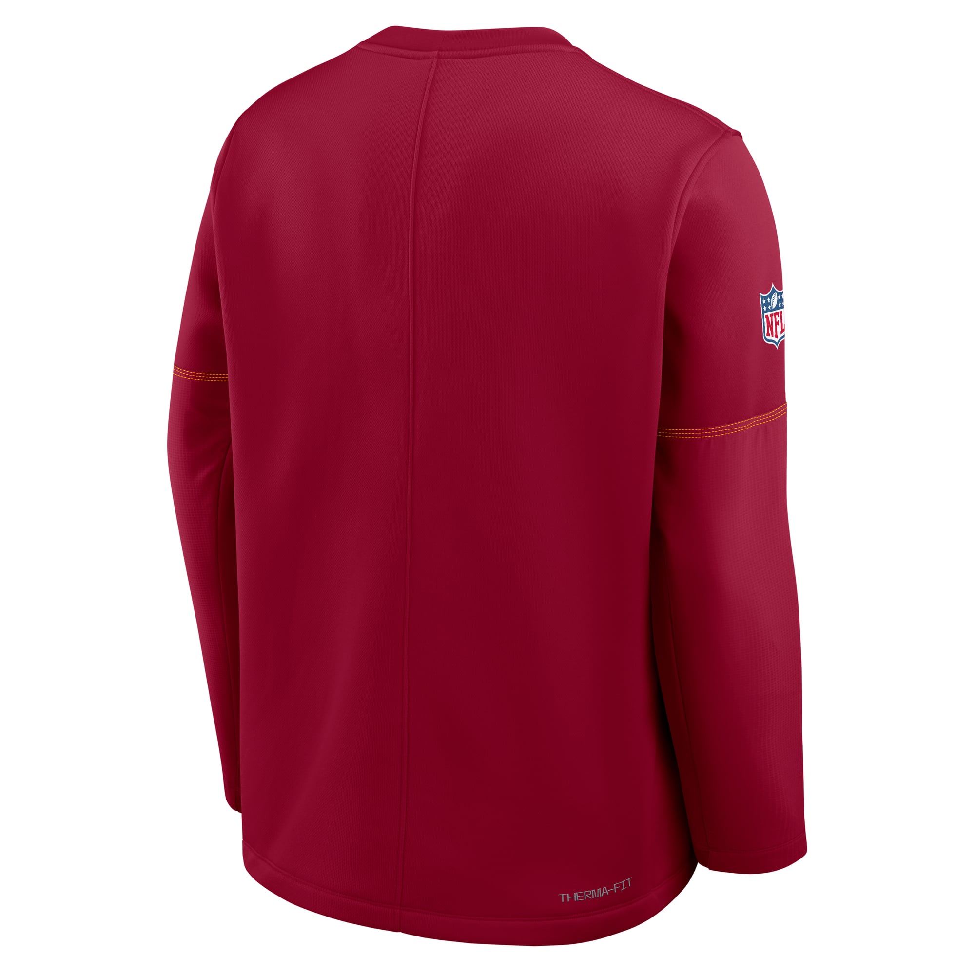 Men's Nike Red Washington Commanders Sideline Coaches Team Present Midweight Therma-FIT Sweatshirt