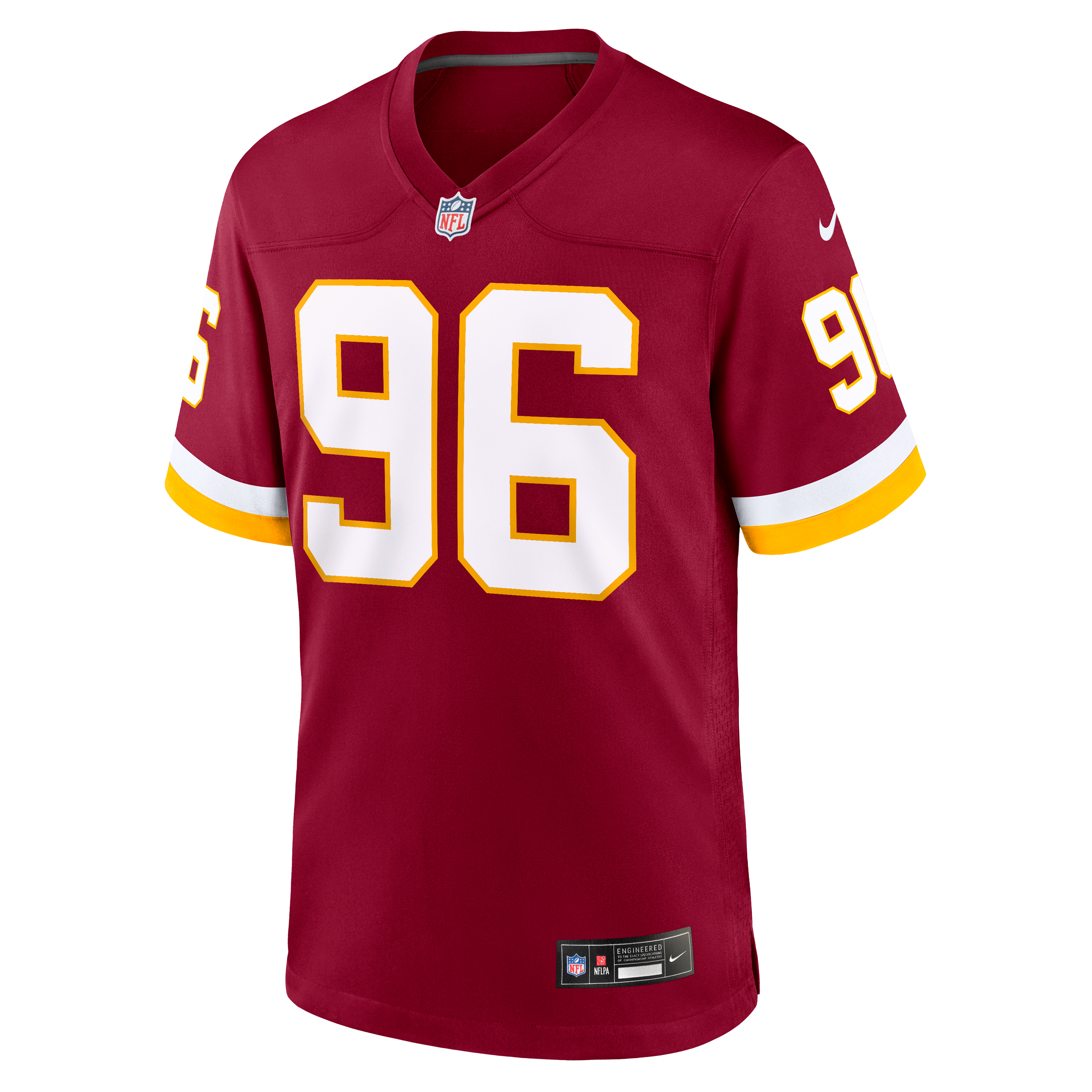 Maillot de match Nike Shy Tuttle bordeaux pour homme, Washington Commanders