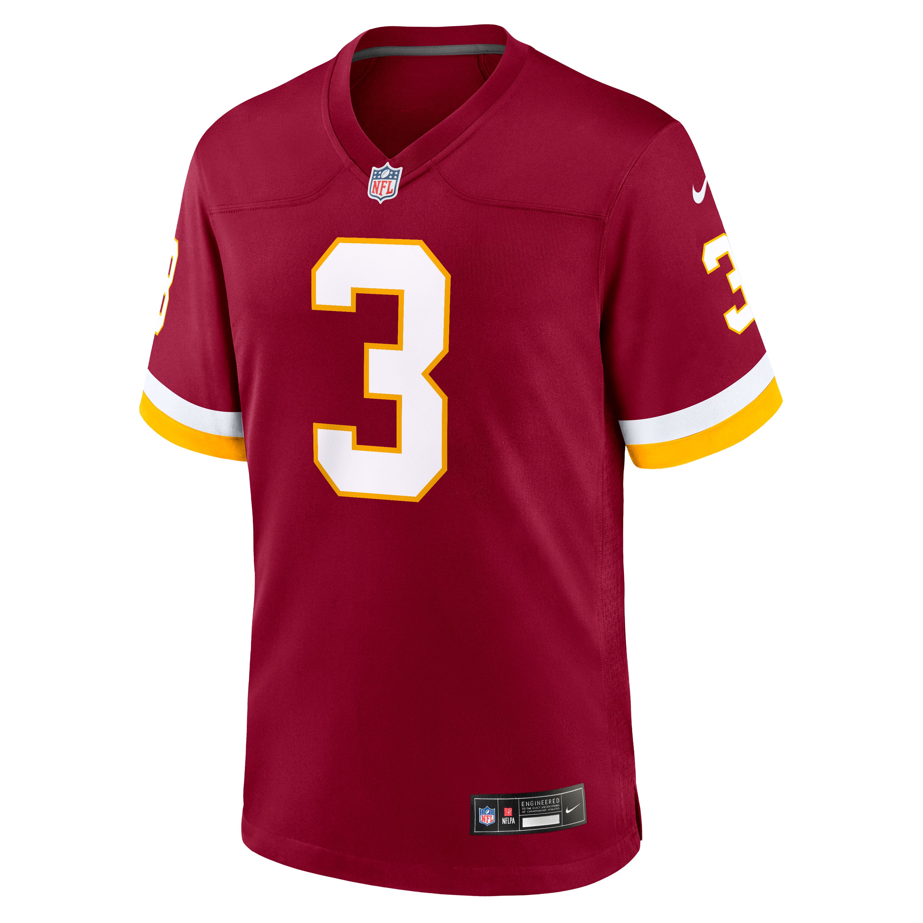 Maillot de match Nike Stefon Diggs bordeaux des Washington Commanders pour homme