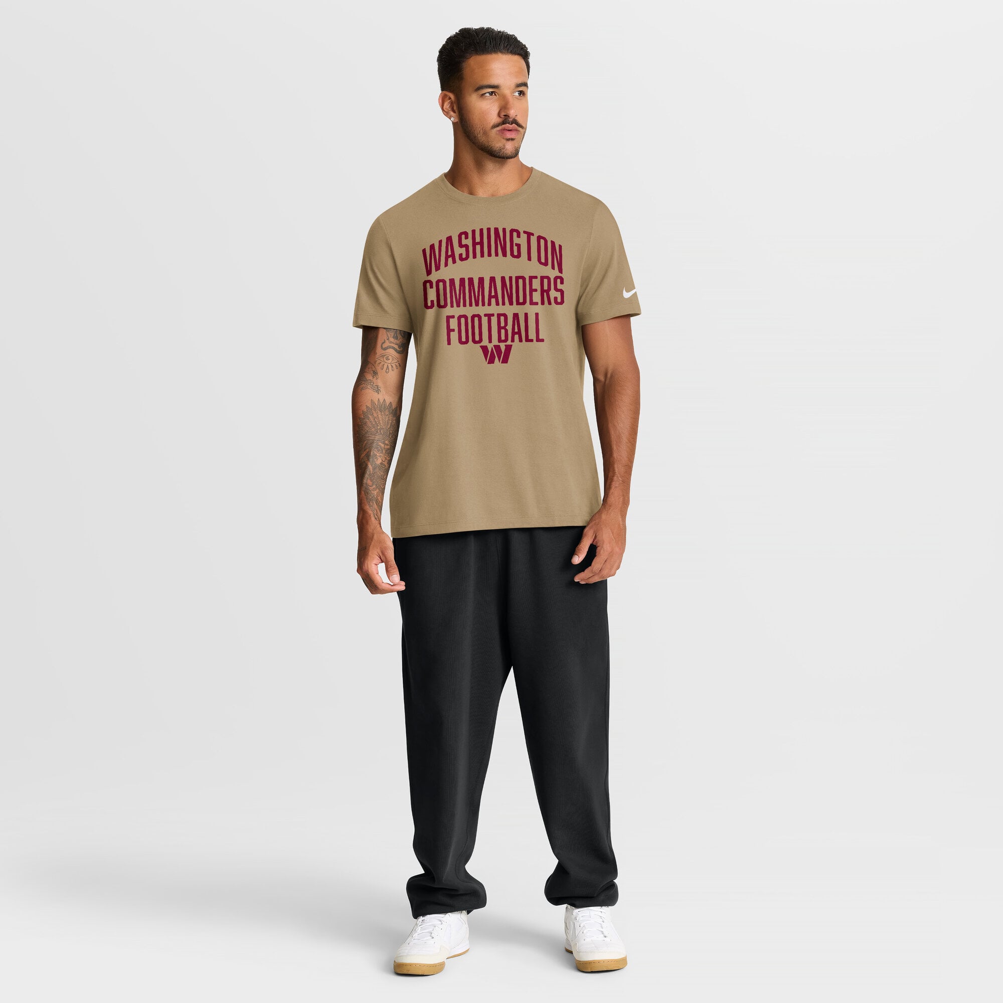 Men's Nike Tan Washington Commanders Rewind Essential T-Shirt
