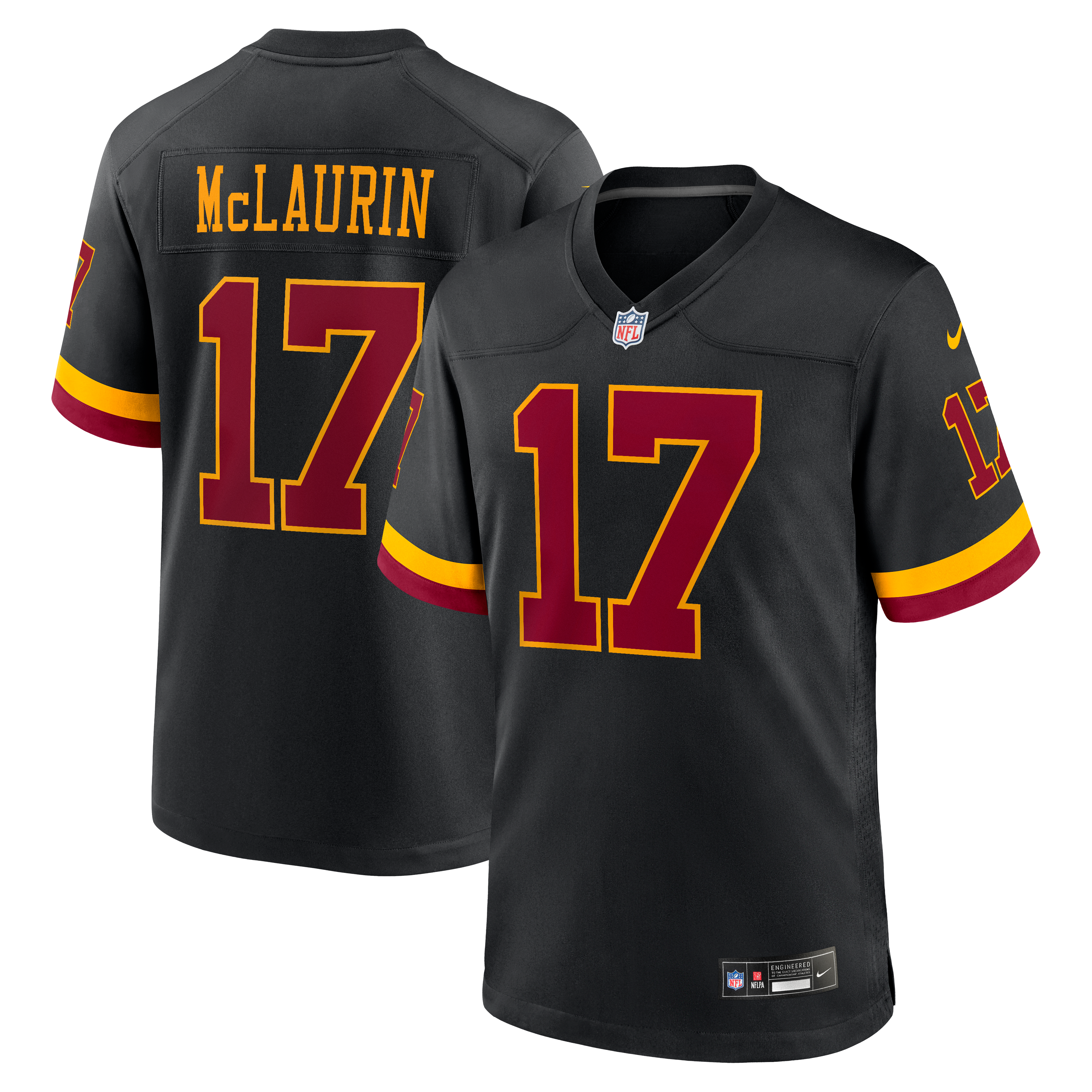 Maillot Nike Terry McLaurin blanc pour homme, édition Super Bowl, Washington Commanders