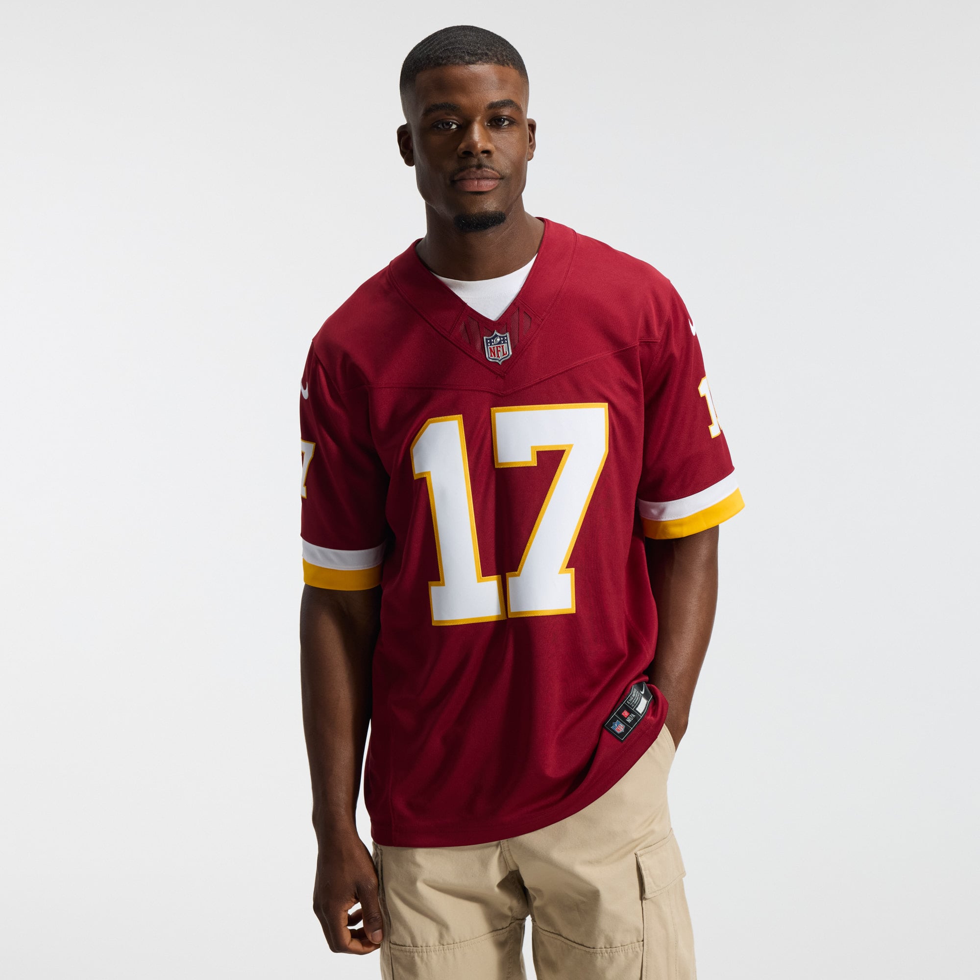 Maillot Nike Terry McLaurin bordeaux Washington Commanders Team Vapor F.U.S.E. Stitched Limited pour homme