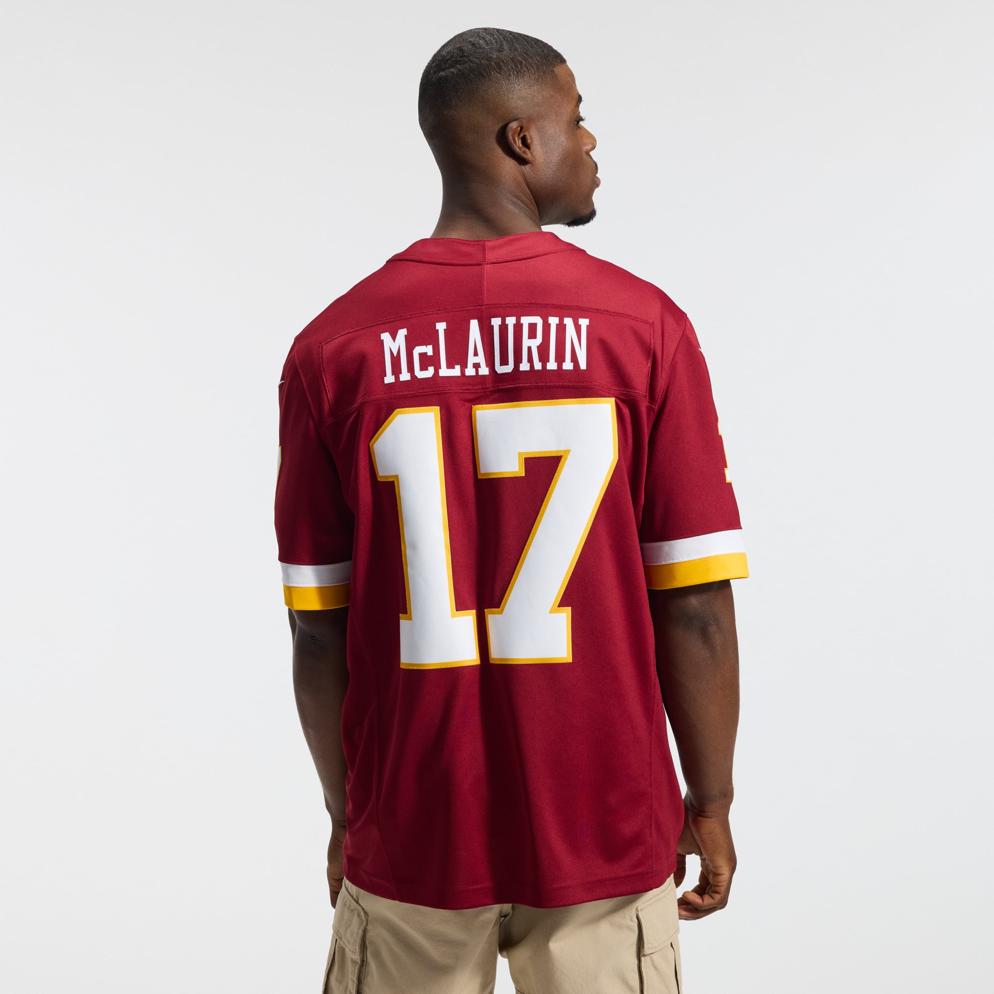 Maillot Nike Terry McLaurin bordeaux Washington Commanders Team Vapor F.U.S.E. Stitched Limited pour homme