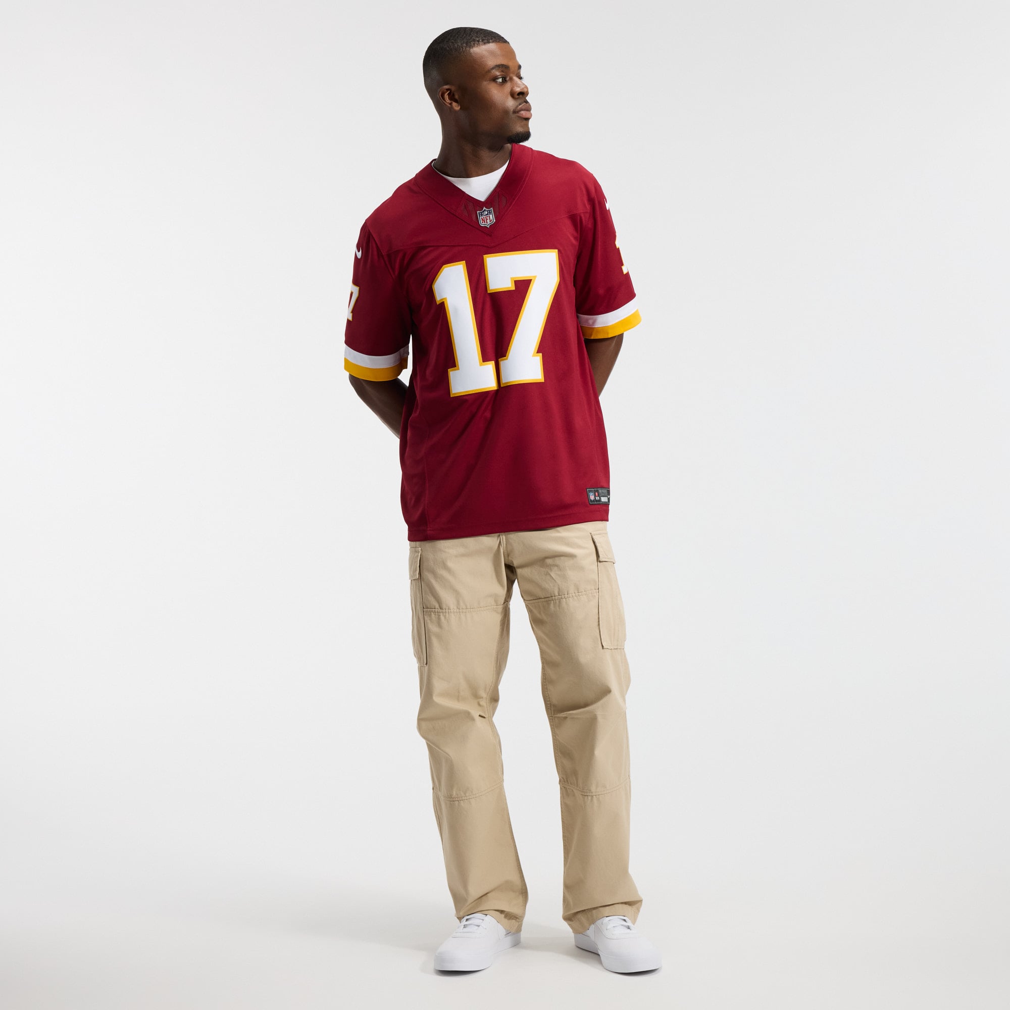 Maillot Nike Terry McLaurin bordeaux Washington Commanders Team Vapor F.U.S.E. Stitched Limited pour homme