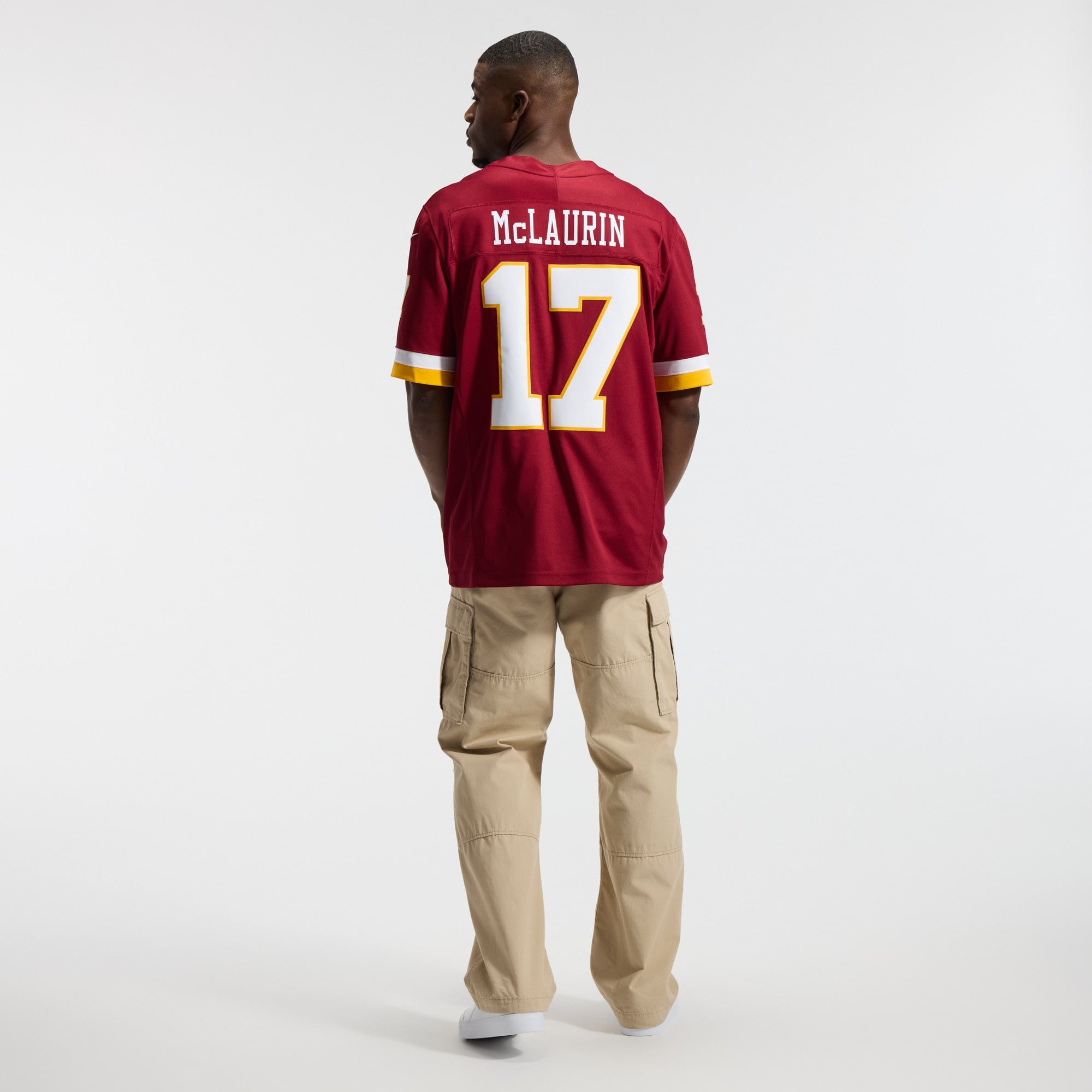 Maillot Nike Terry McLaurin bordeaux Washington Commanders Team Vapor F.U.S.E. Stitched Limited pour homme
