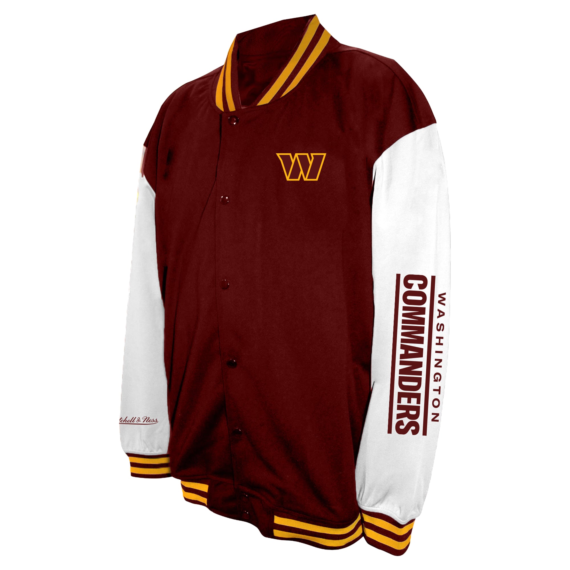 Men's Profile Burgundy Washington Commanders Big & Tall Full-Snap Varsity Jacket
