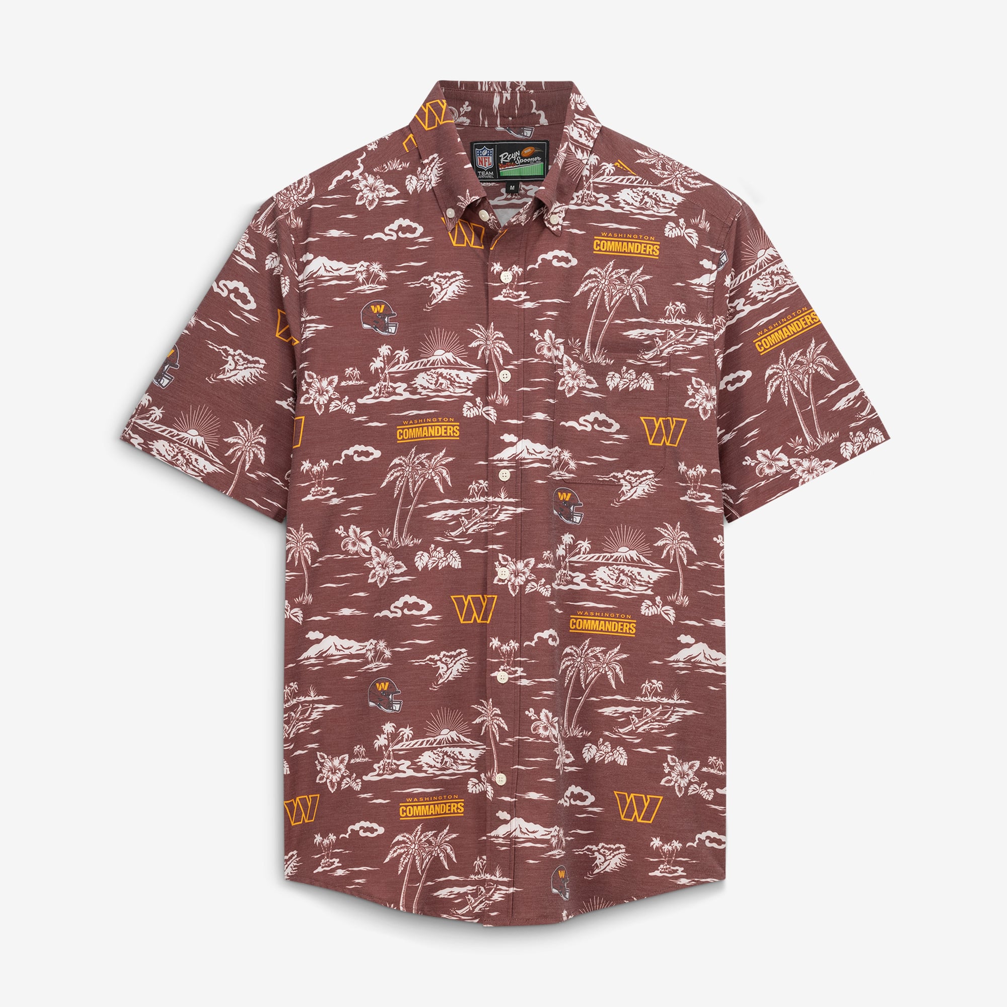 Chemise boutonnée Reyn Spooner bordeaux Washington Commanders Kekai Performance pour homme