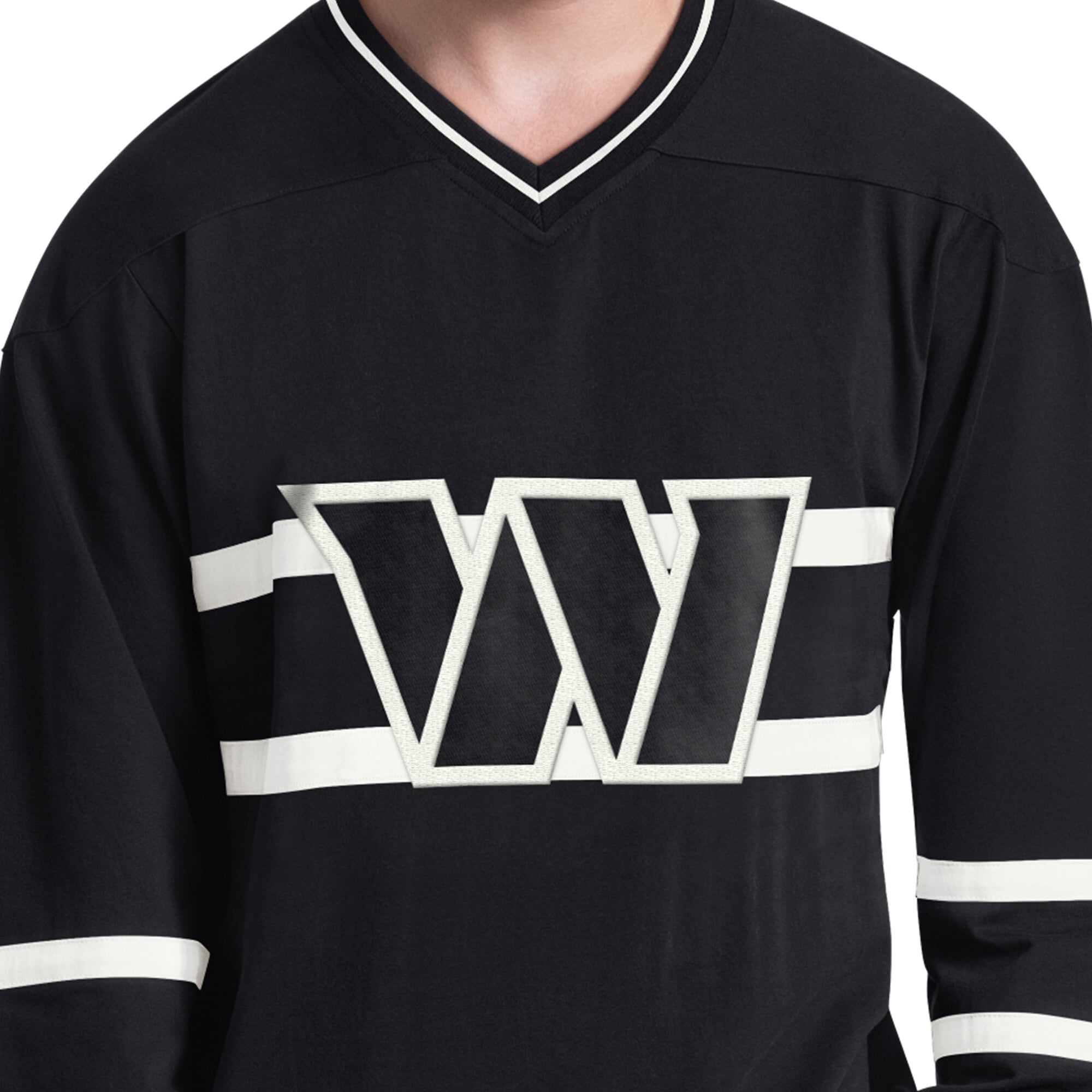 T-shirt à manches longues Starter noir et blanc Washington Commanders pour homme
