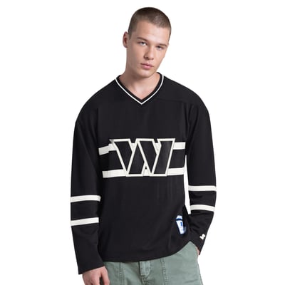 Washington Commanders Starter Lineup Long Sleeve T-Shirt - Black/White