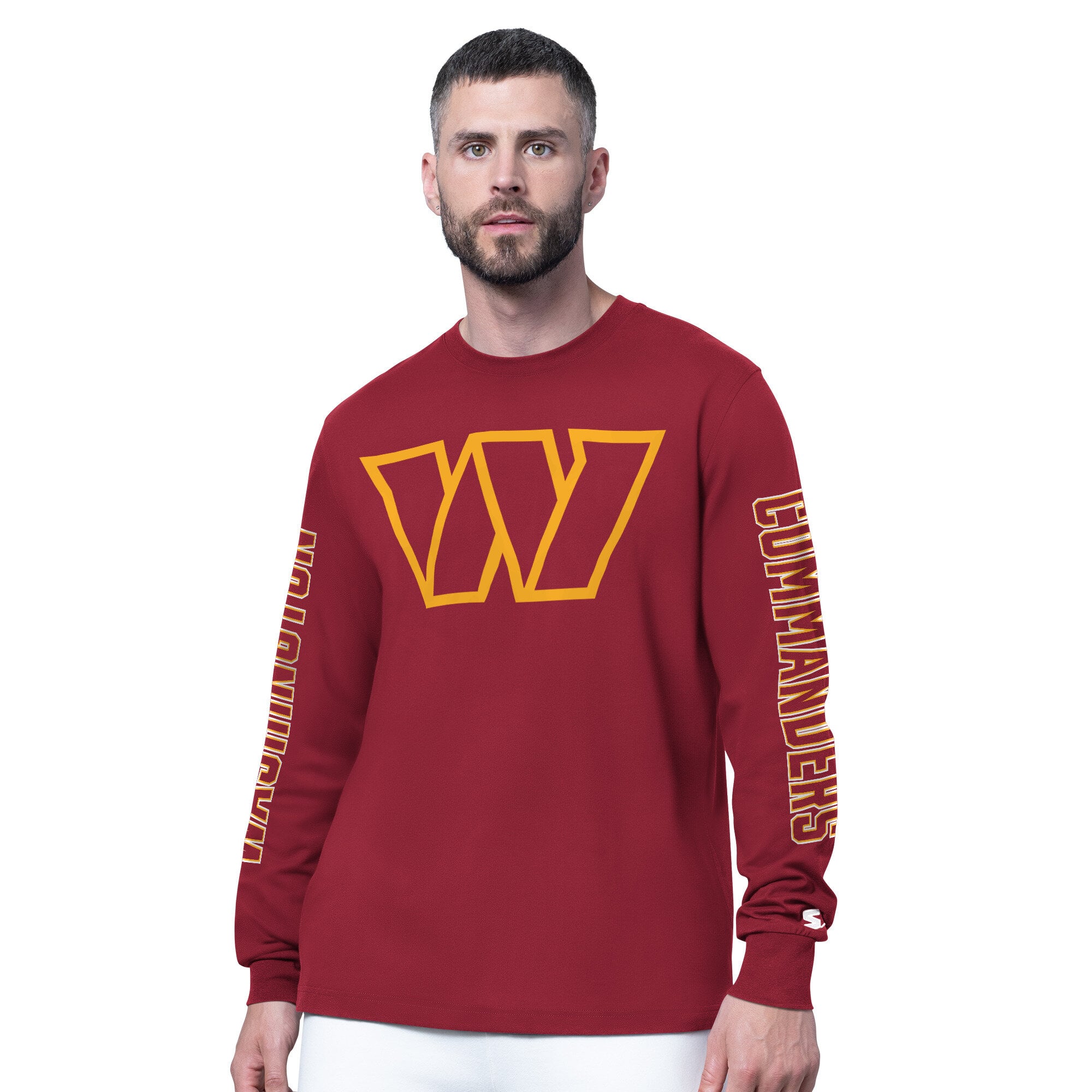 T-shirt à manches longues Starter bordeaux Washington Commanders Clutch Hit II pour homme