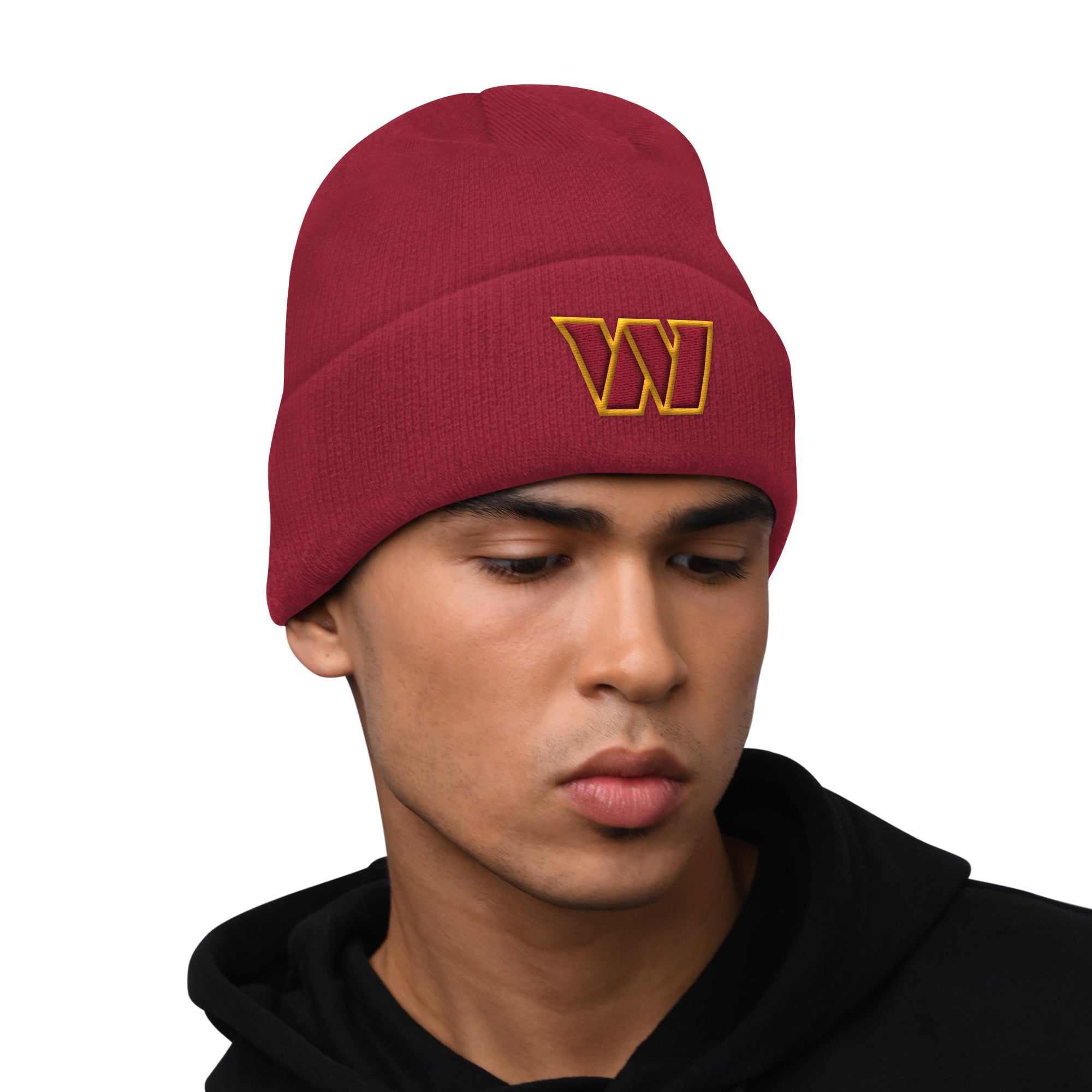 Men's Starter Burgundy Washington Commanders Hoodie and Cuffed Knit Hat Combo Pack