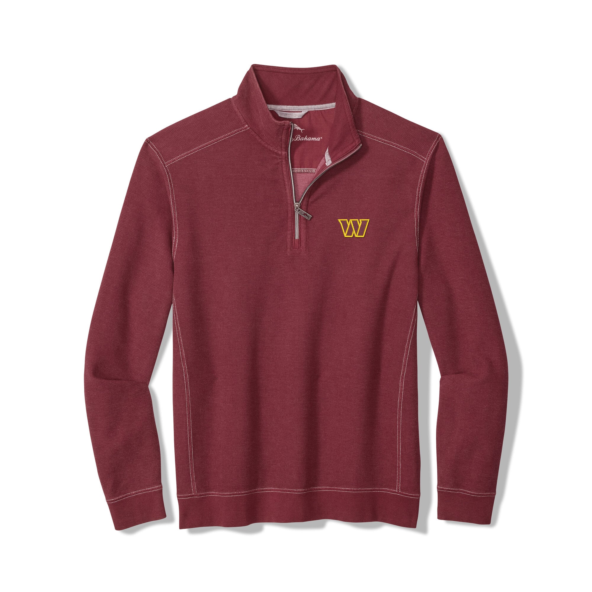 Men's Tommy Bahama Burgundy Washington Commanders Sport Tobago Half-Zip Pullover