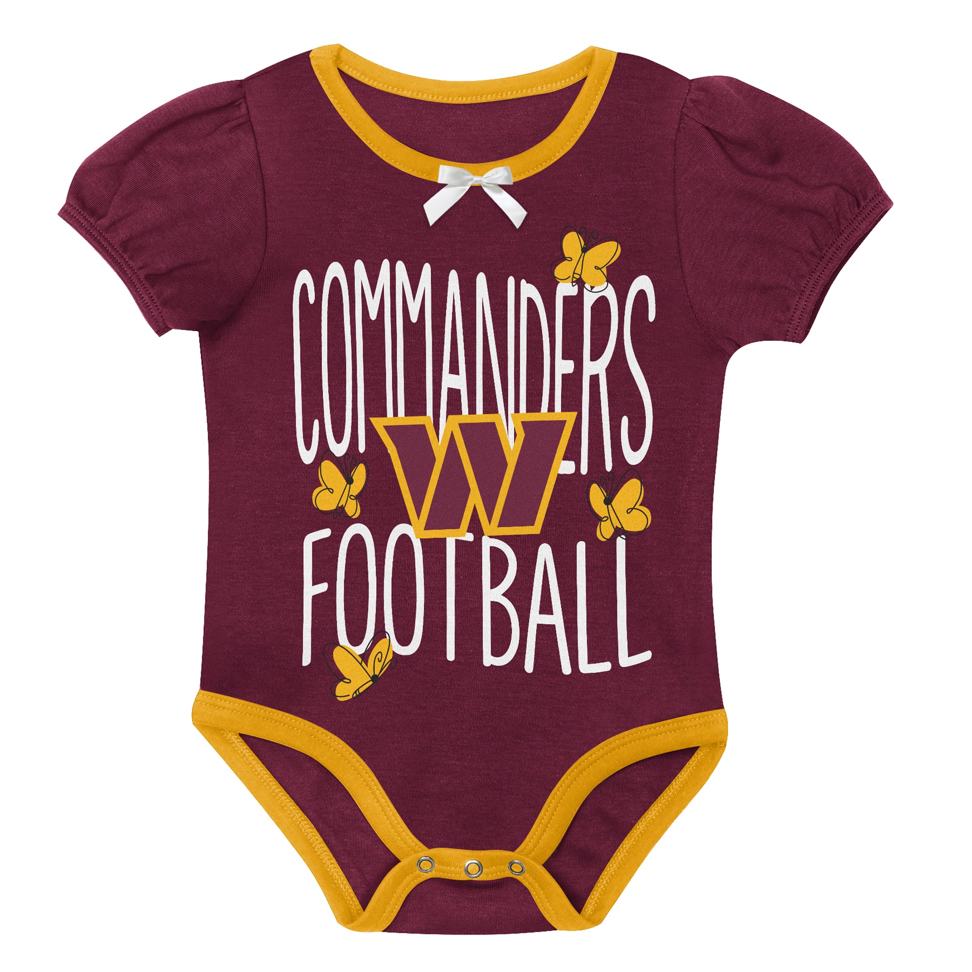 Ensemble body deux pièces Outerstuff bordeaux/or Washington Commanders Star Power pour nouveau-né et nourrisson